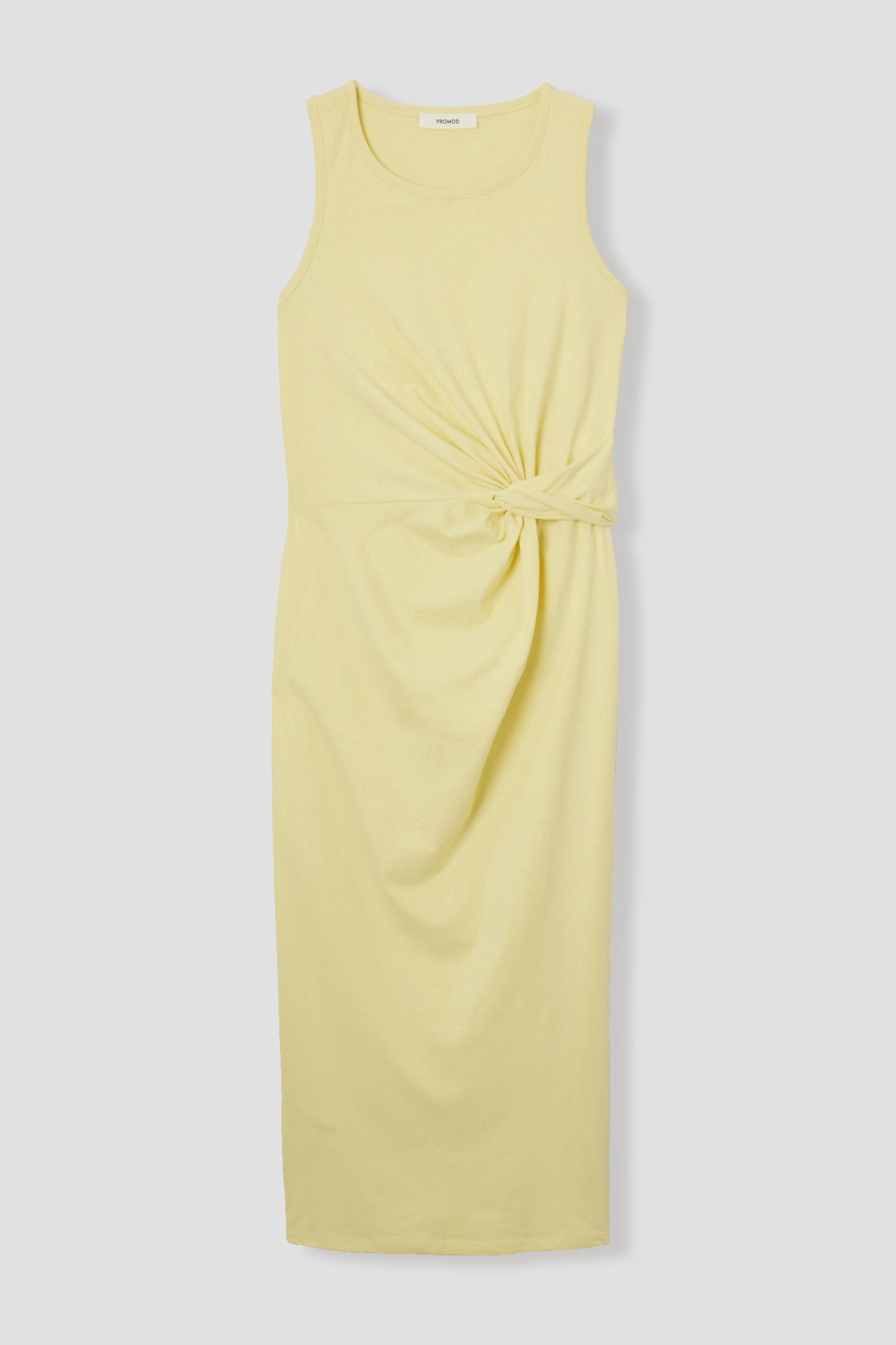 Sleeveless jersey dress - Light yellow