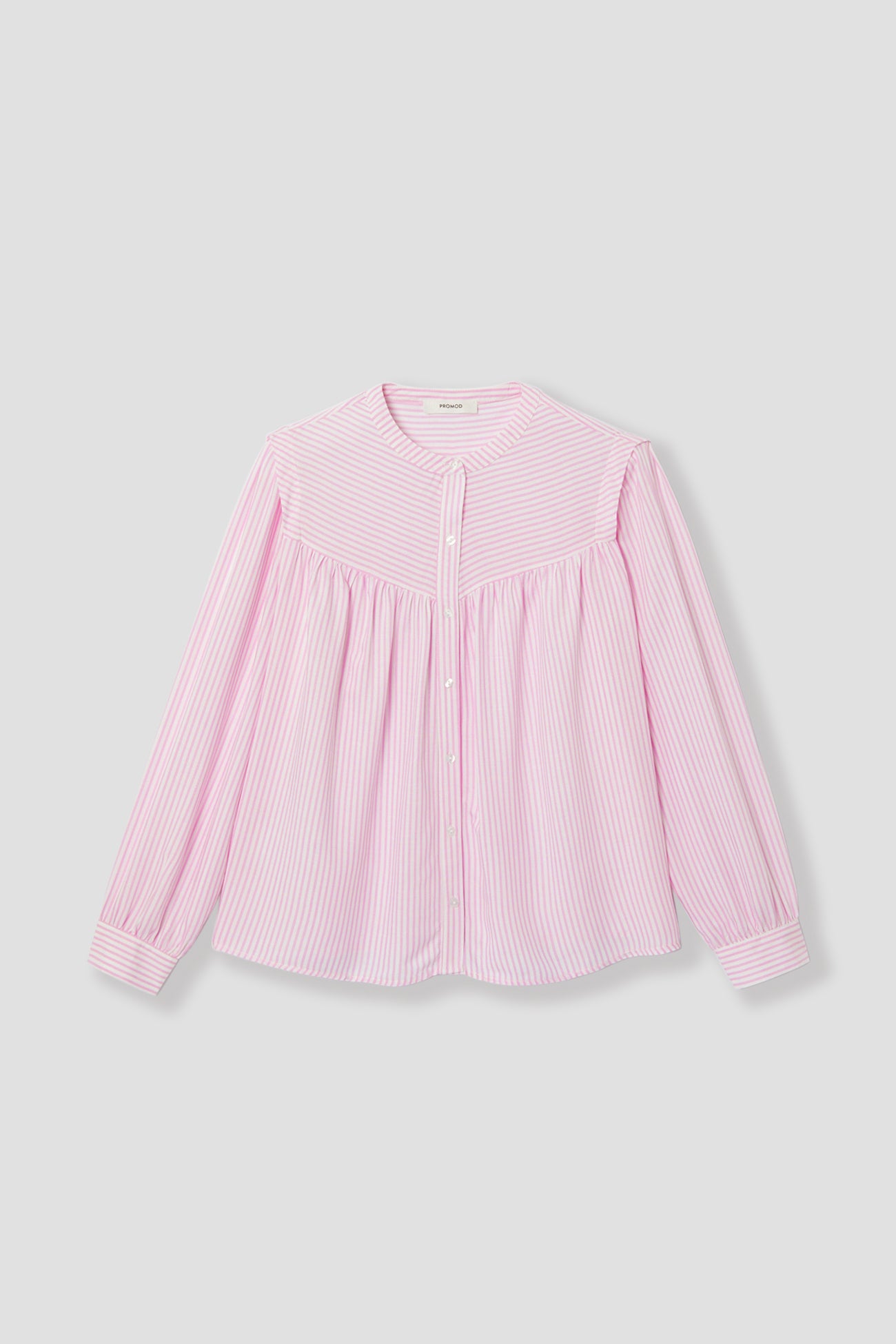 Ecodesign striped shirt - Blue stripes