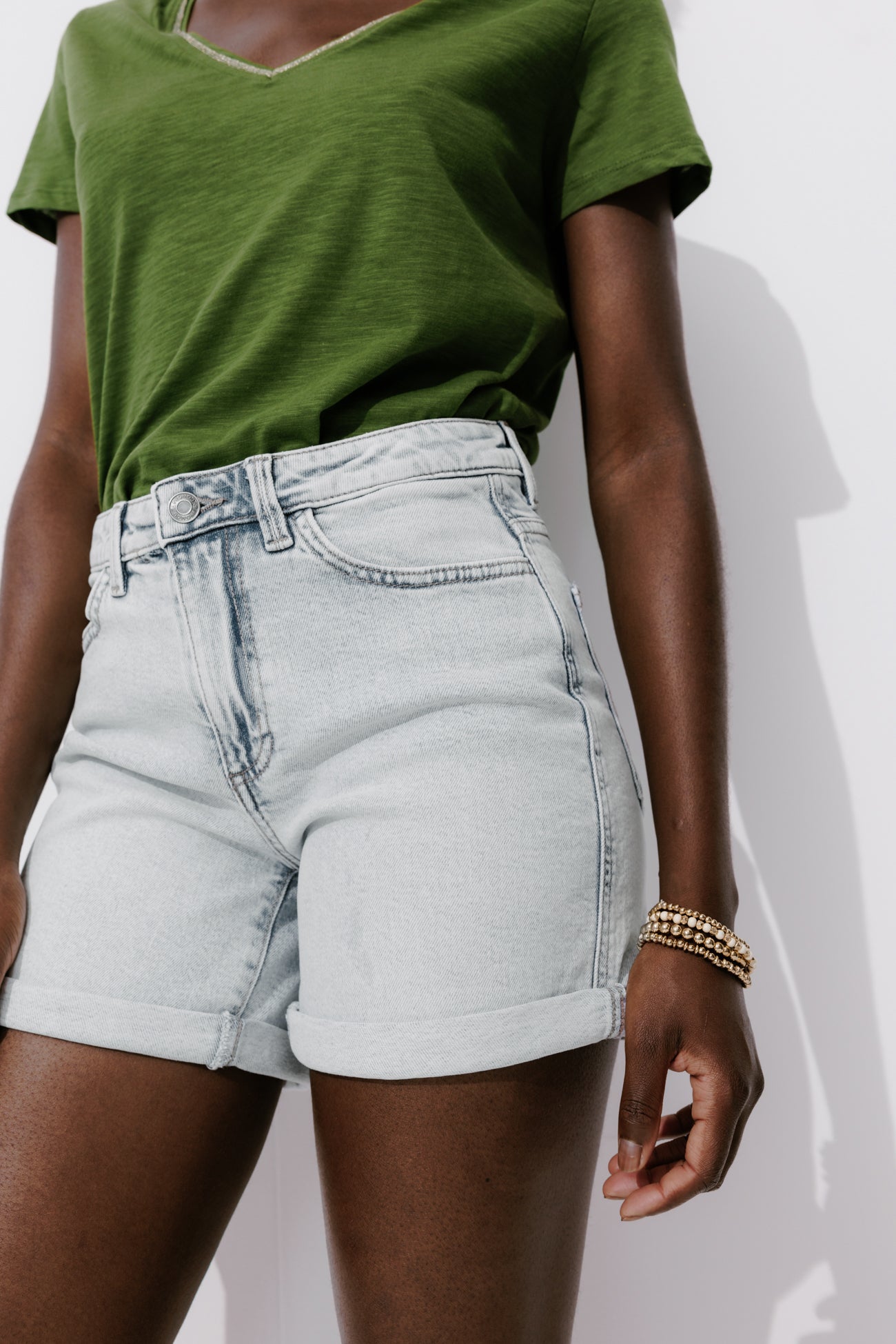 Denim shorts - Medium denim