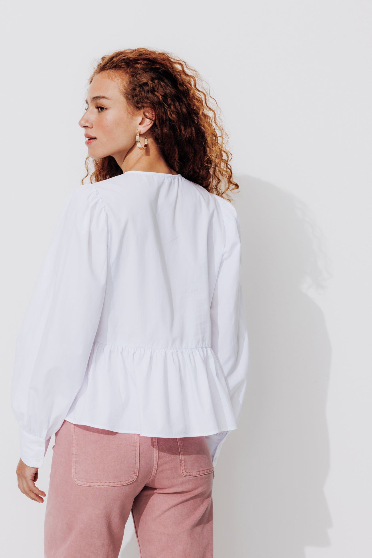 Tie-front shirt - Black