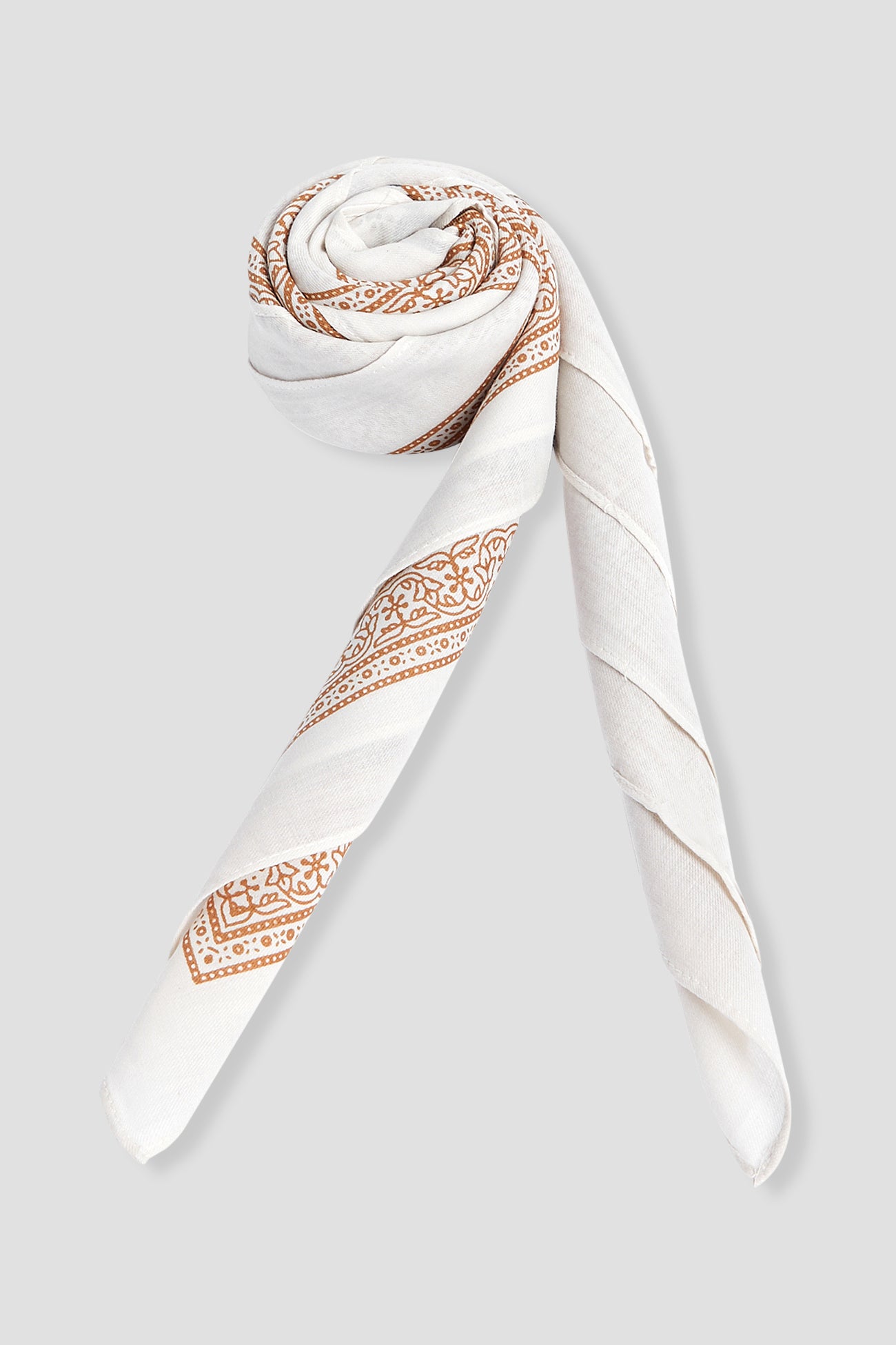 Square patterned scarf - Blue print