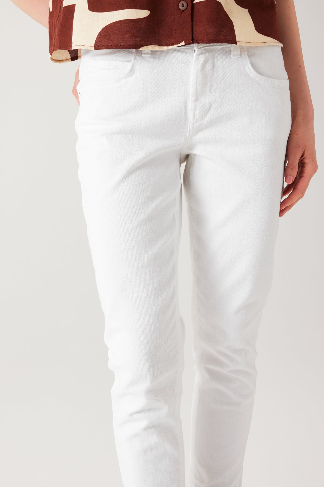 LUCIEN girlfriend jeans - White
