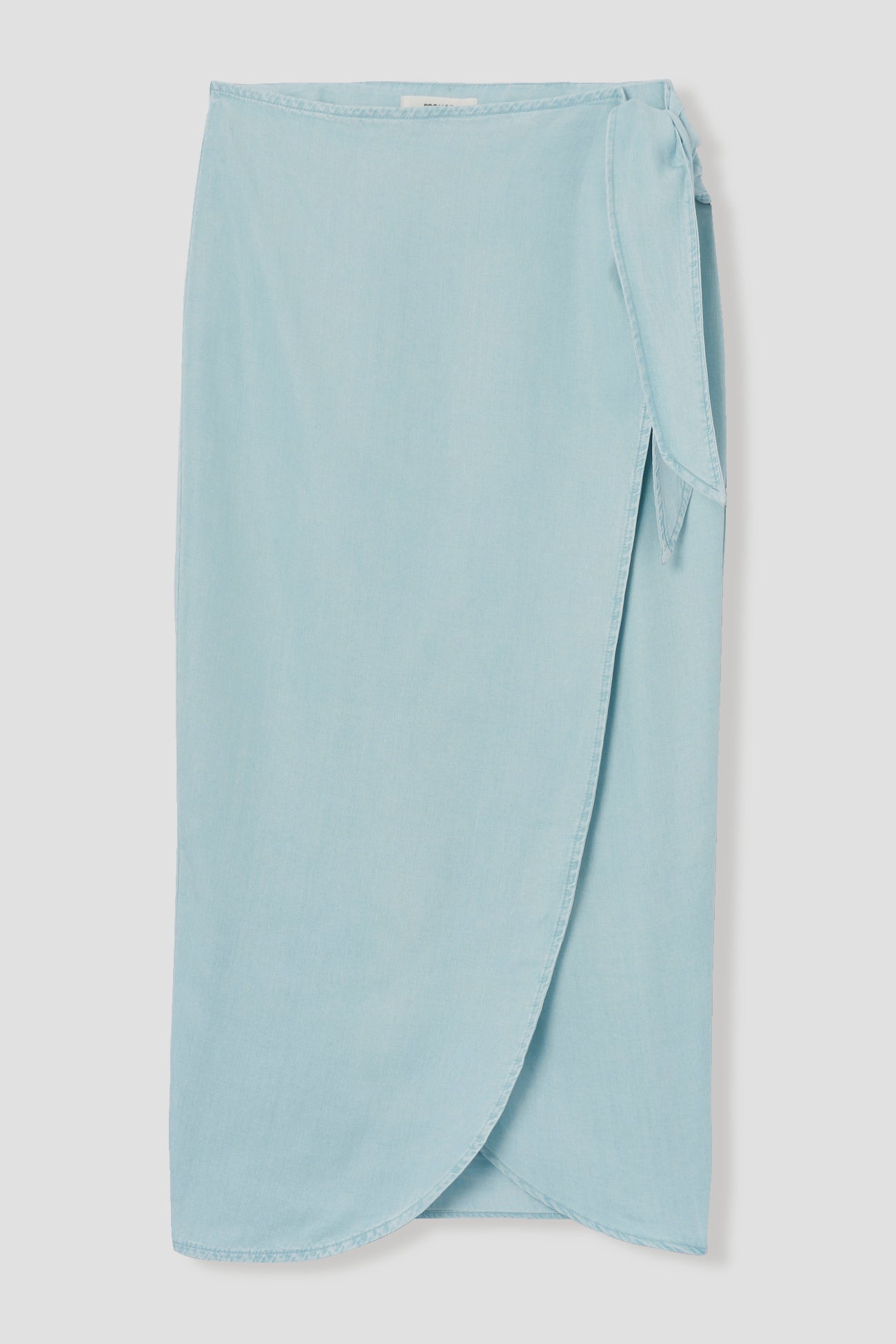 Lyocell crossover skirt - Light denim