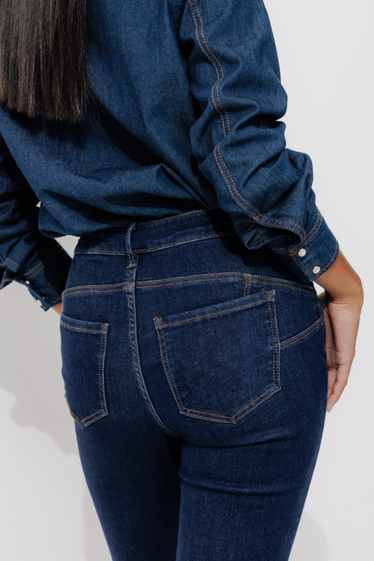 ERNEST push-up skinny jeans - Rinse denim