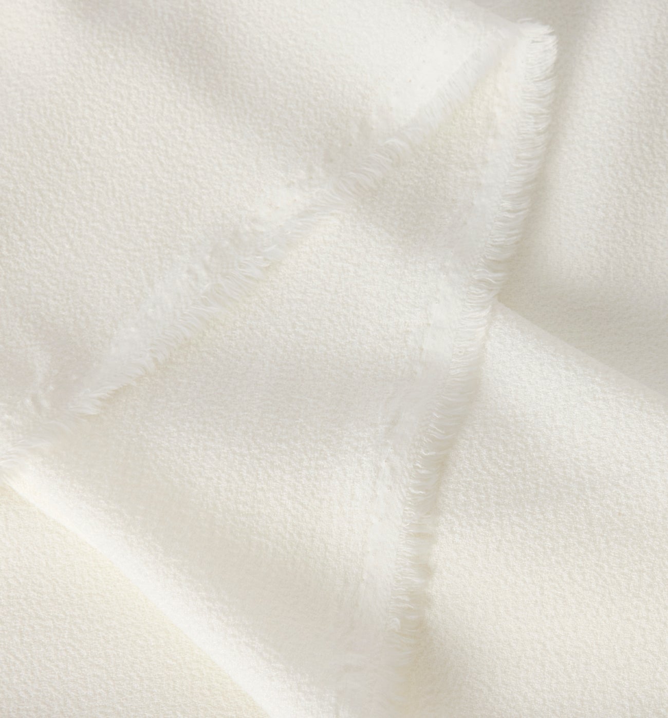 Polyester crêpe fabric cut - Ecru
