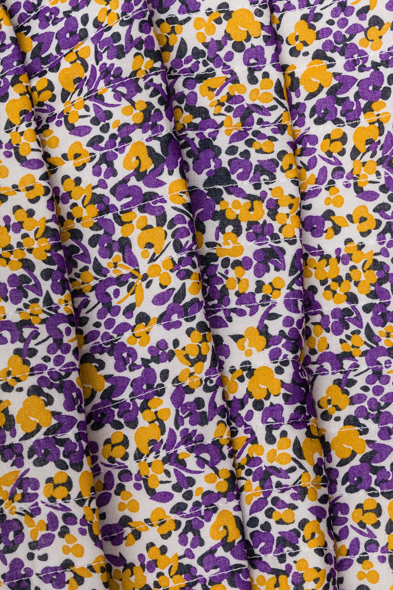 Padded cotton 2m fabric cut - Multicolour print