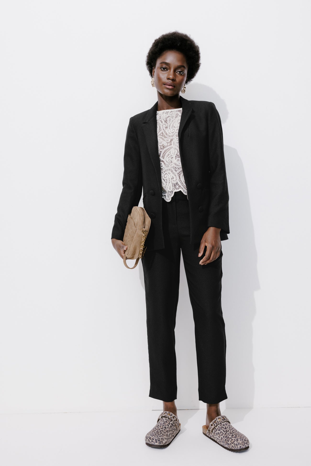 Cigarette trousers - Black