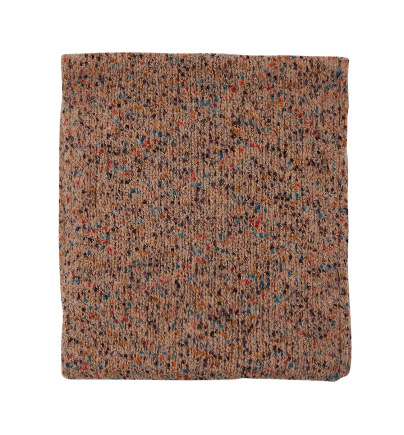 Flecked knitted snood - Camel
