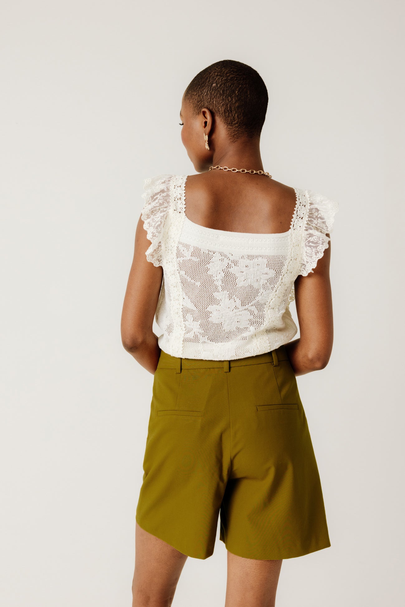 Tailored shorts - Beige