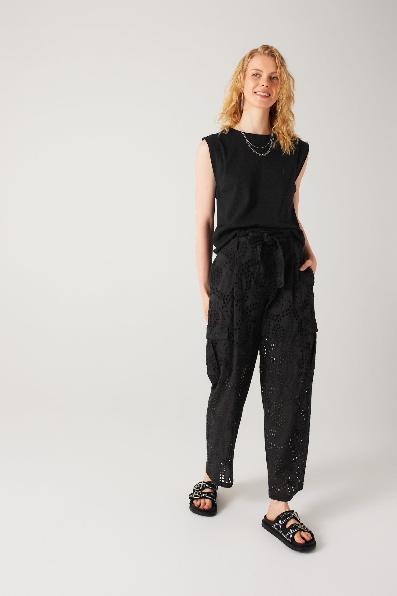 Sleeveless t-shirt - Black