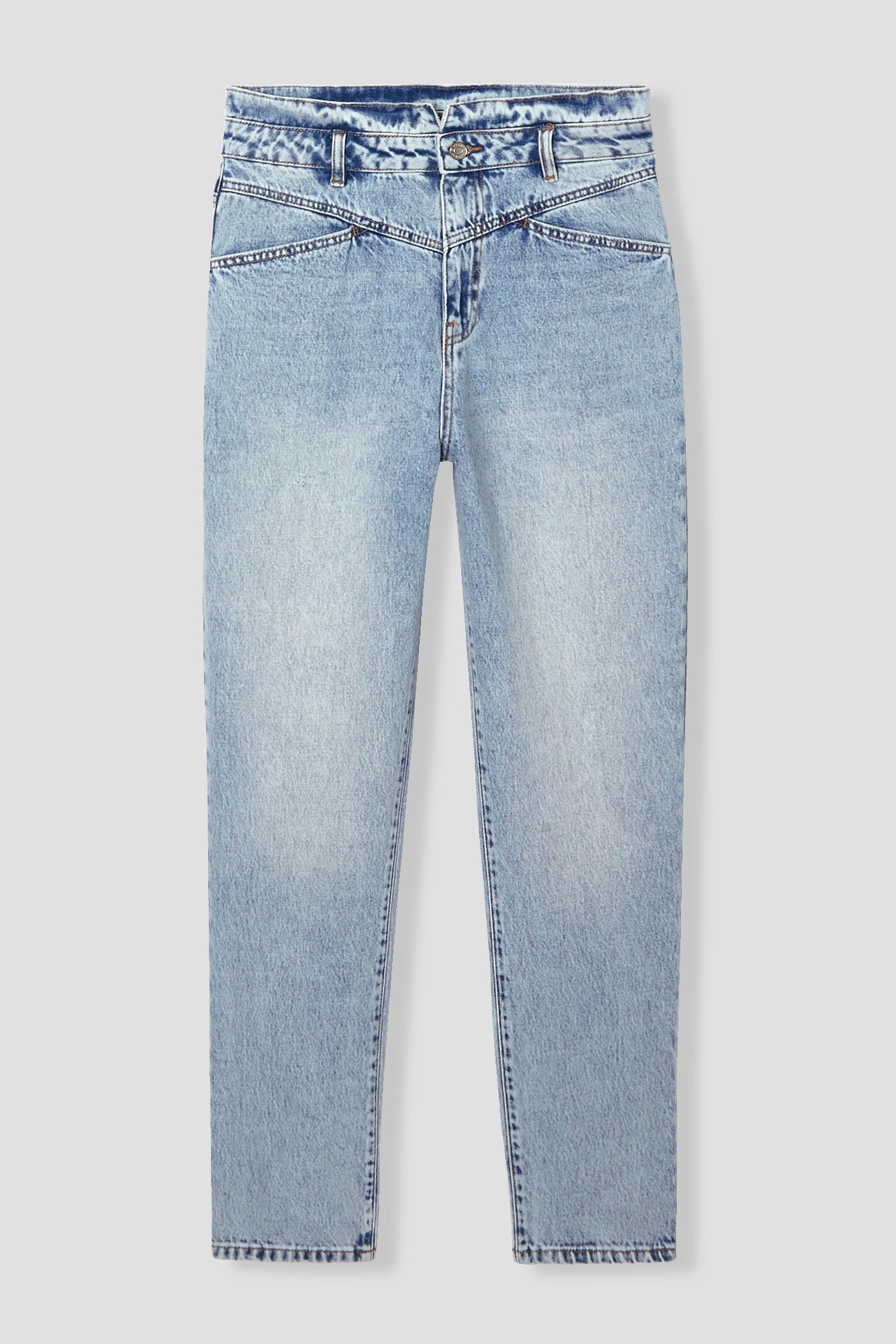 MARCEL high-waist mom jeans - Light denim