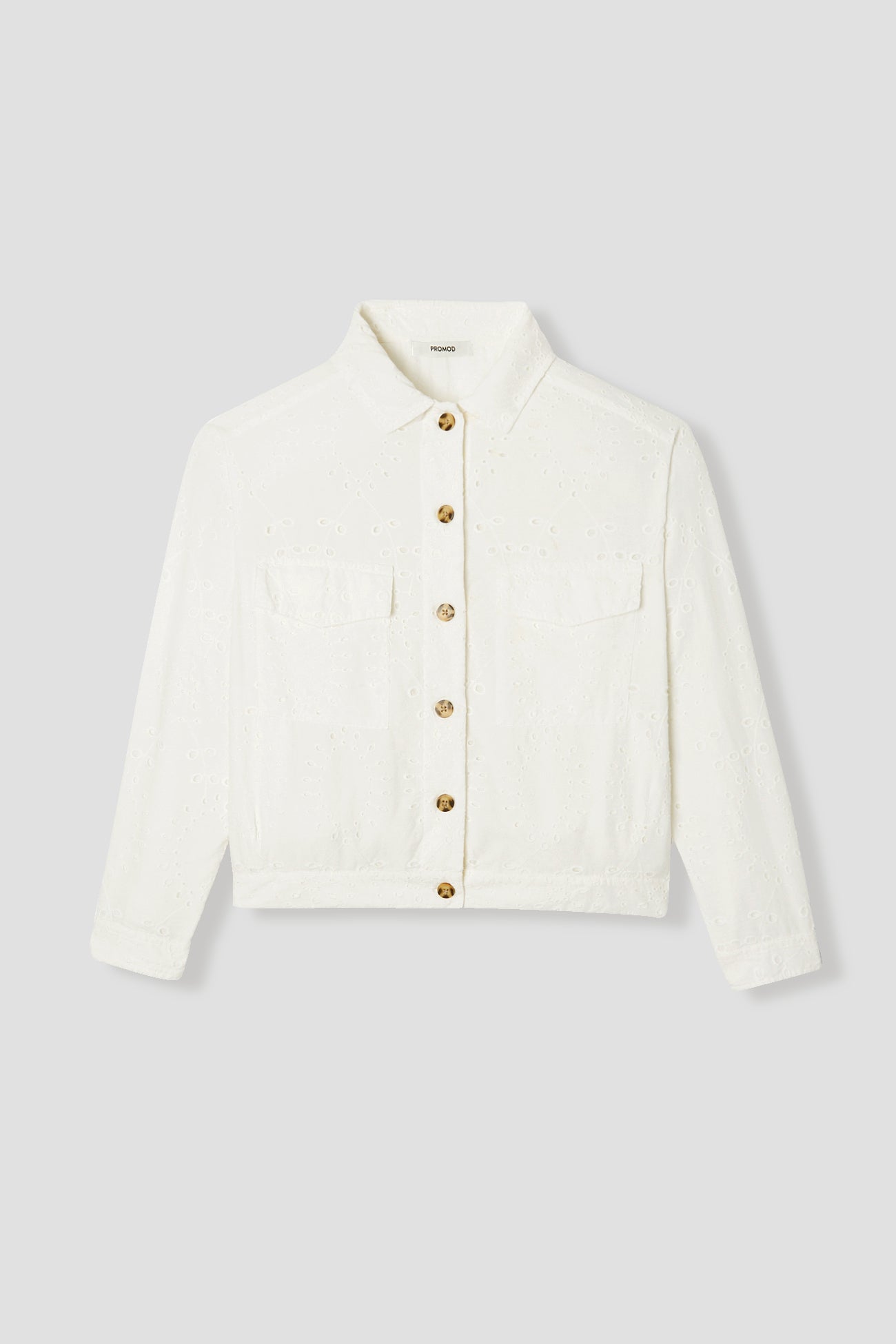 Broderie anglaise blouson - Ecru