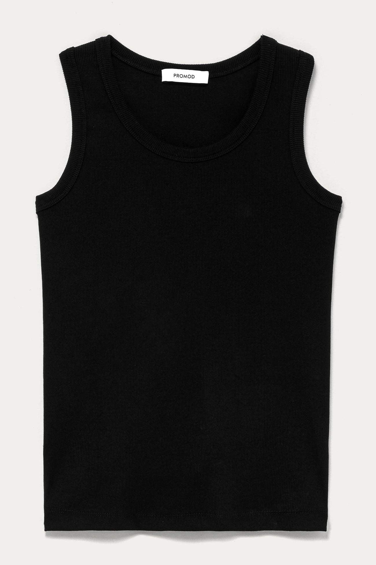 Ribbed vest top - Black