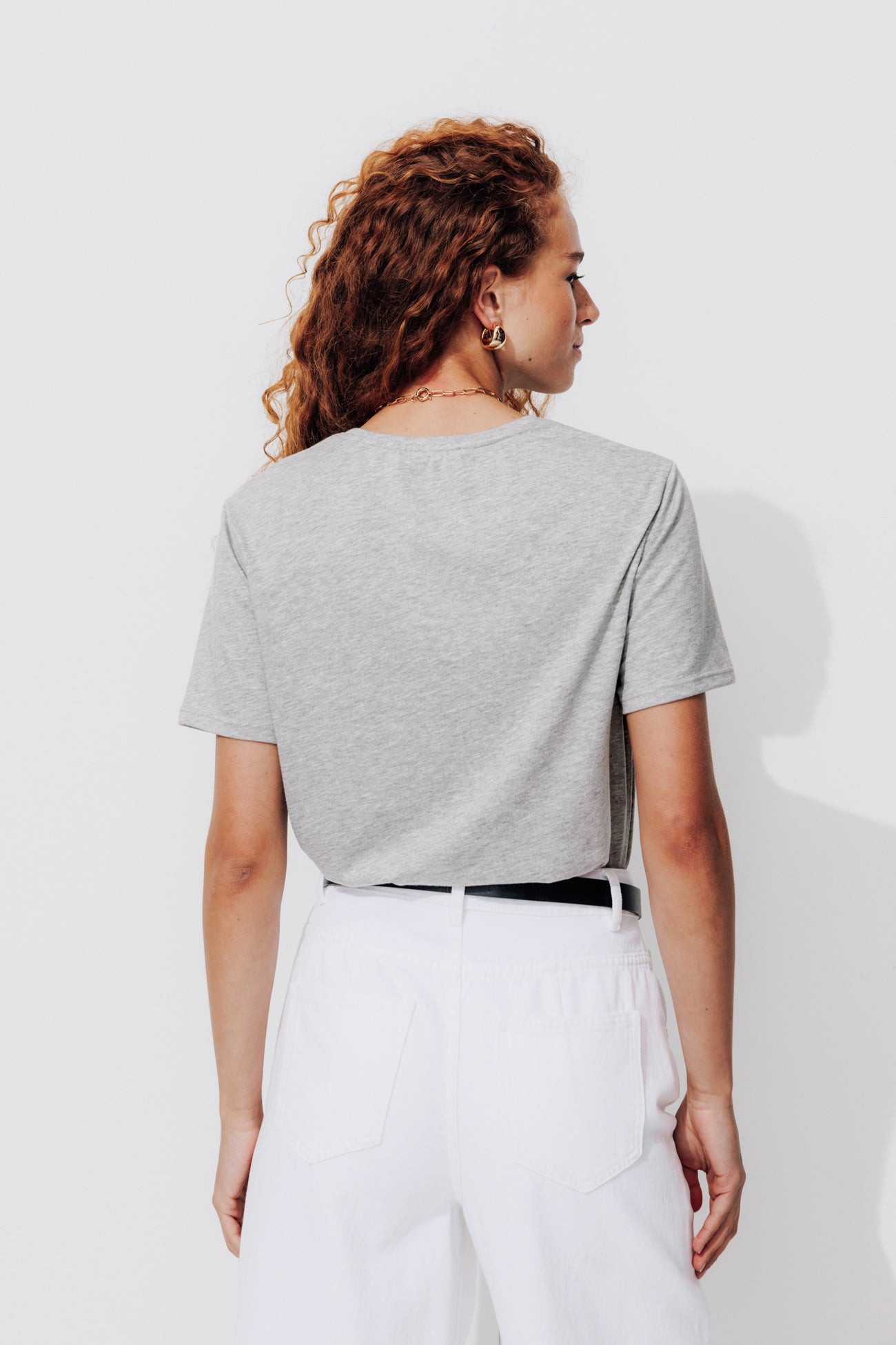 Round neck t-shirt - Light grey
