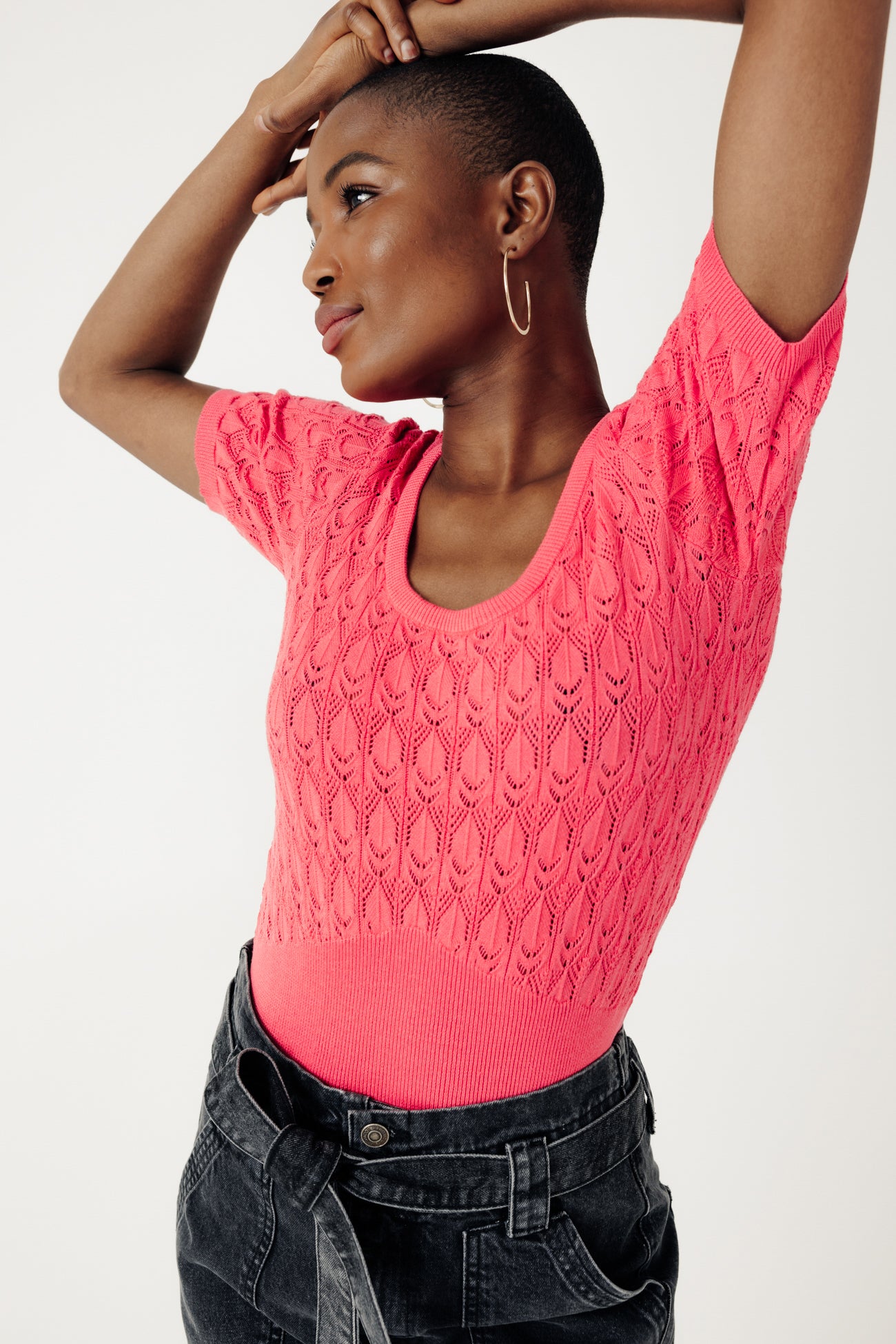 Eco-responsible jumper - Fuchsia