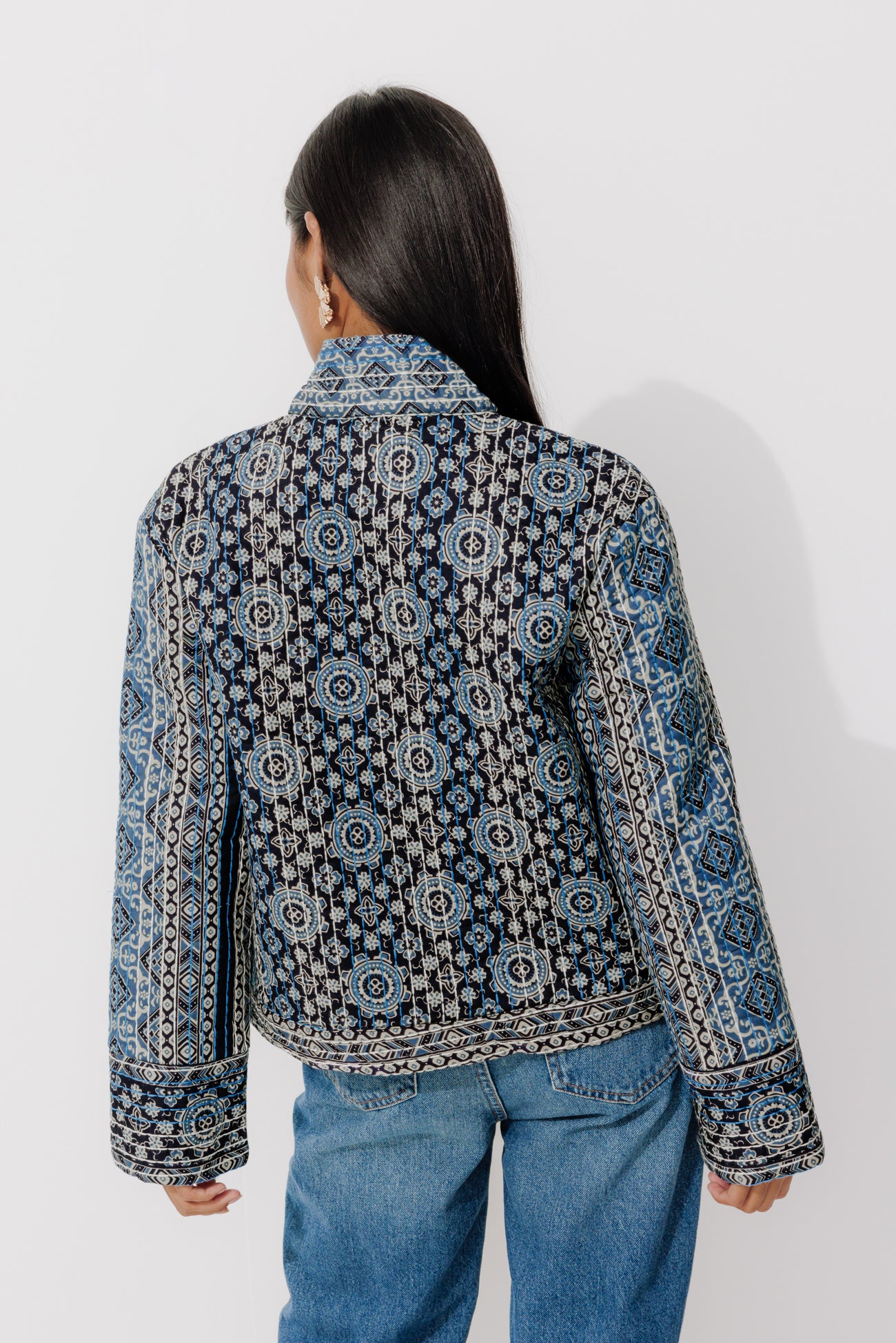 Patterned padded jacket - Multicolour print