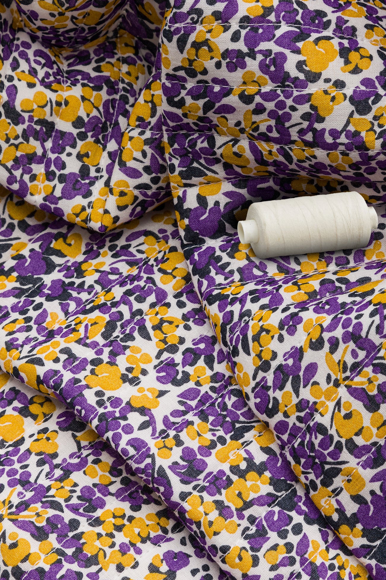 Padded cotton 2m fabric cut - Multicolour print