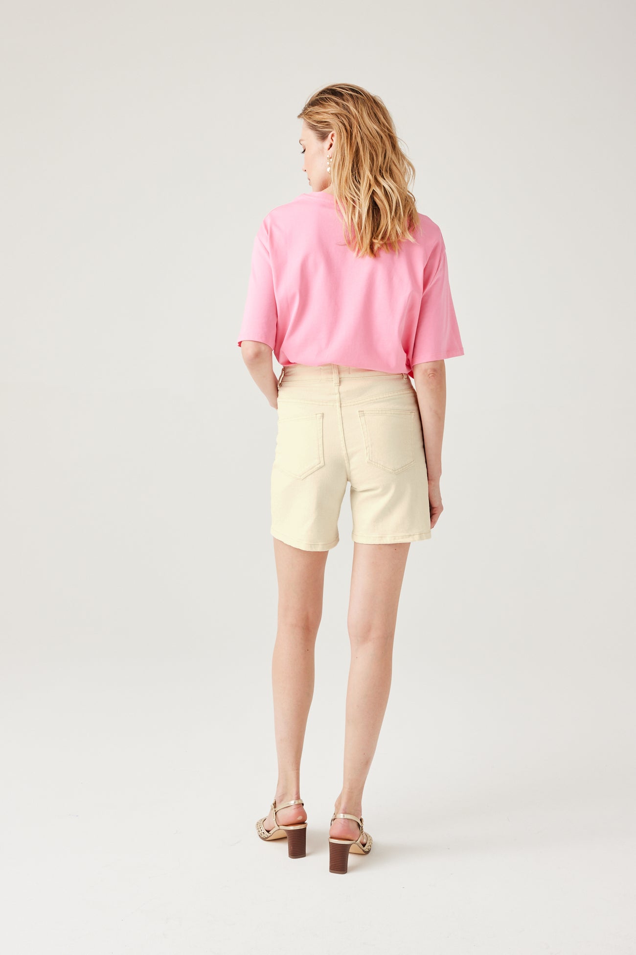 Canvas shorts - Ecru