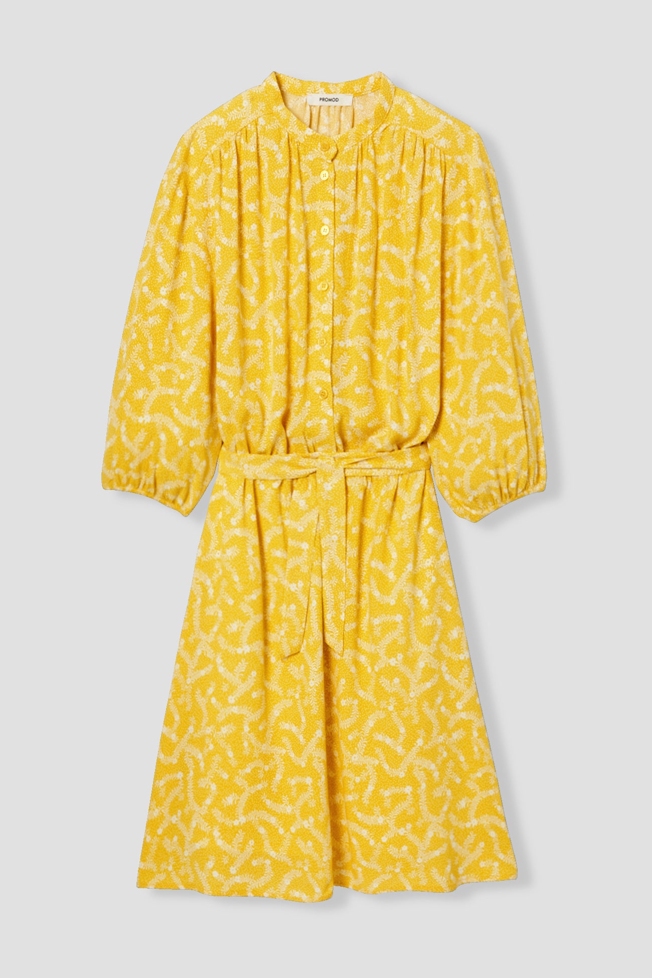 Patterned dress - Ochre print