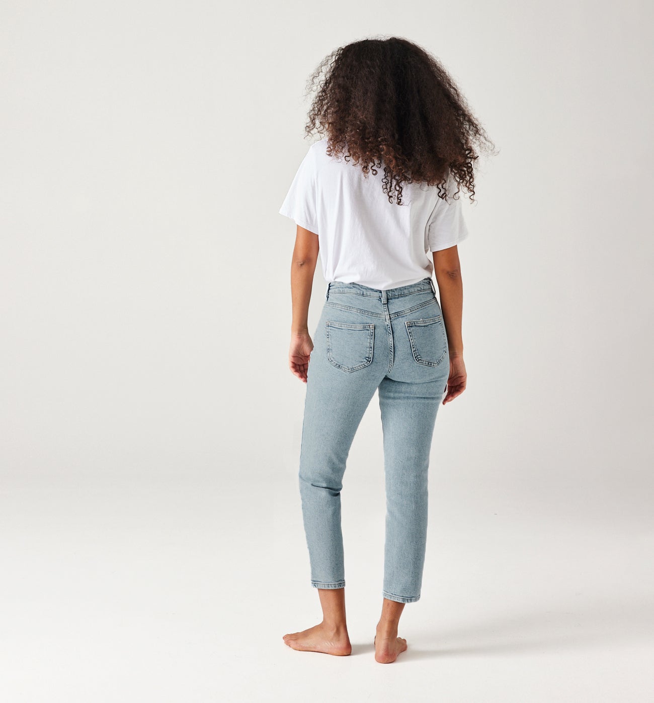 GASTON slim-leg cropped jeans - Light denim