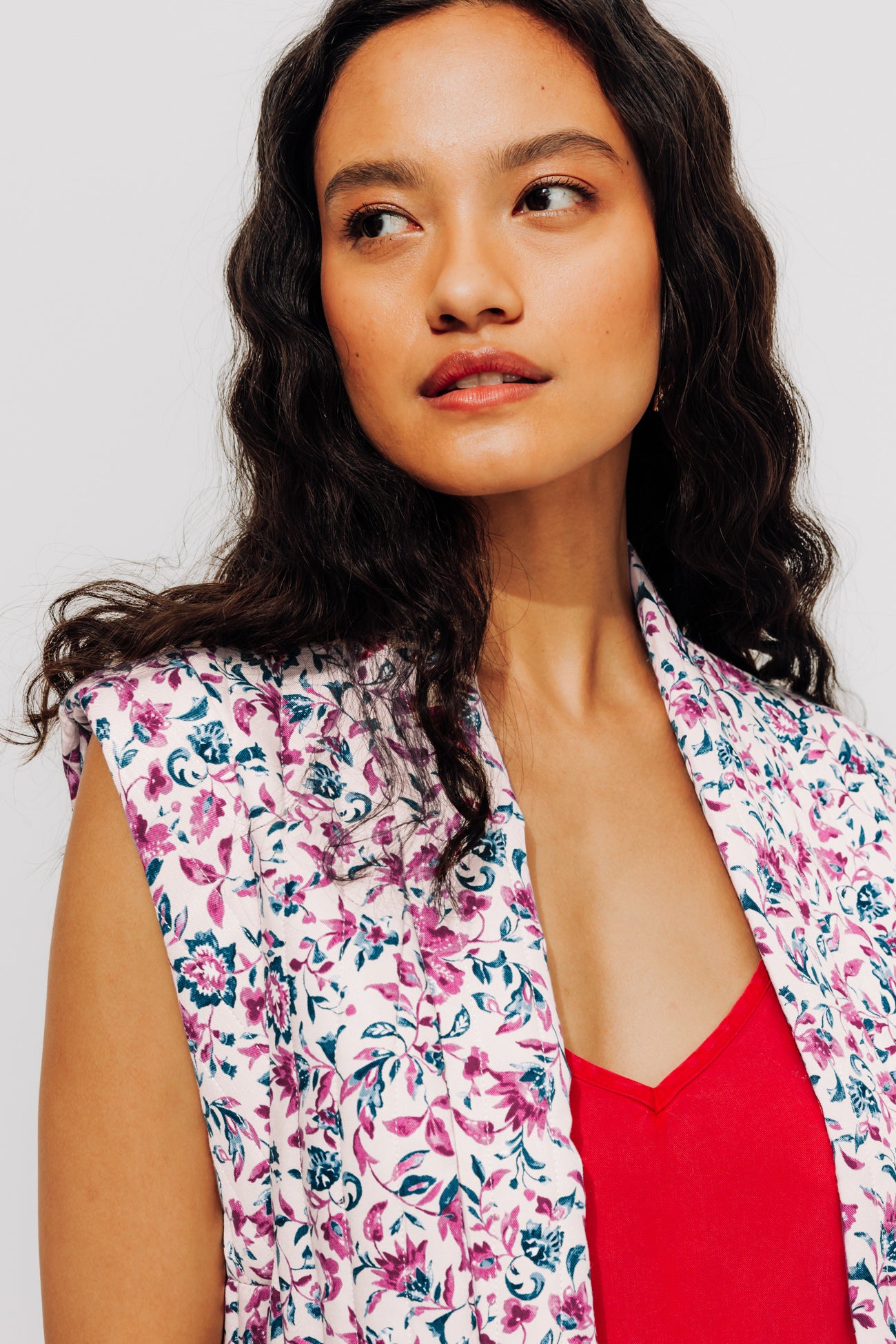 Patterned padded jacket - Multicolour print