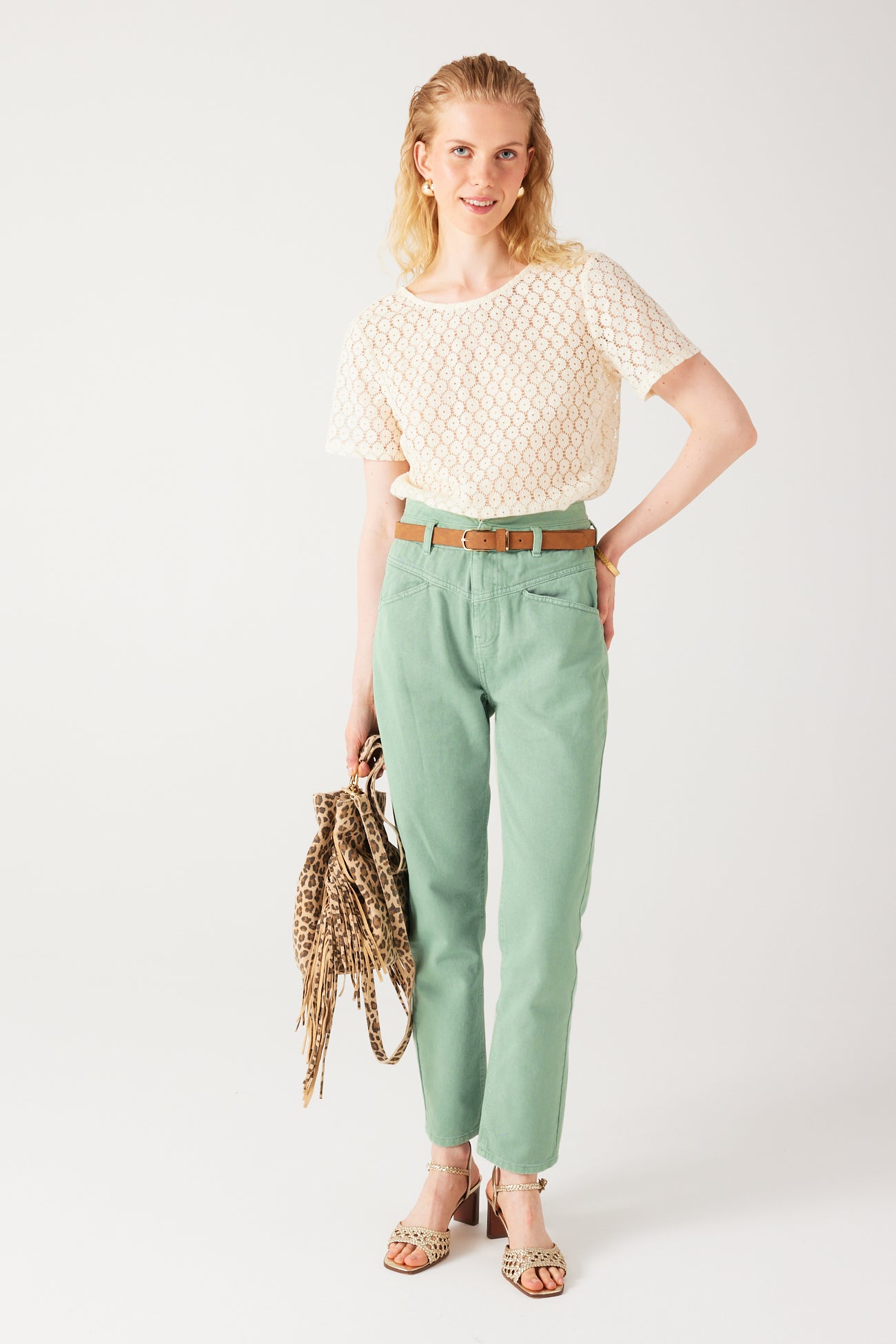 MARCEL coloured jeans - Turquoise