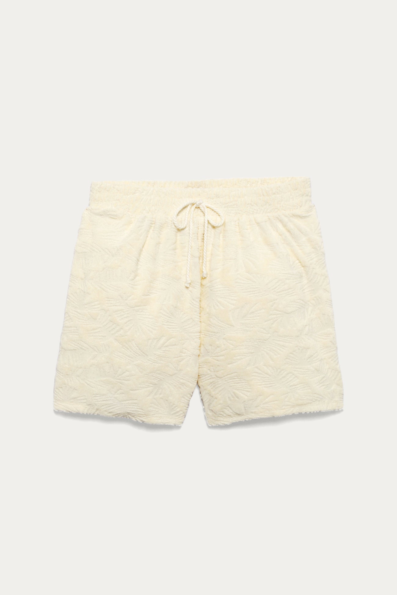 Towelling shorts - Ecru