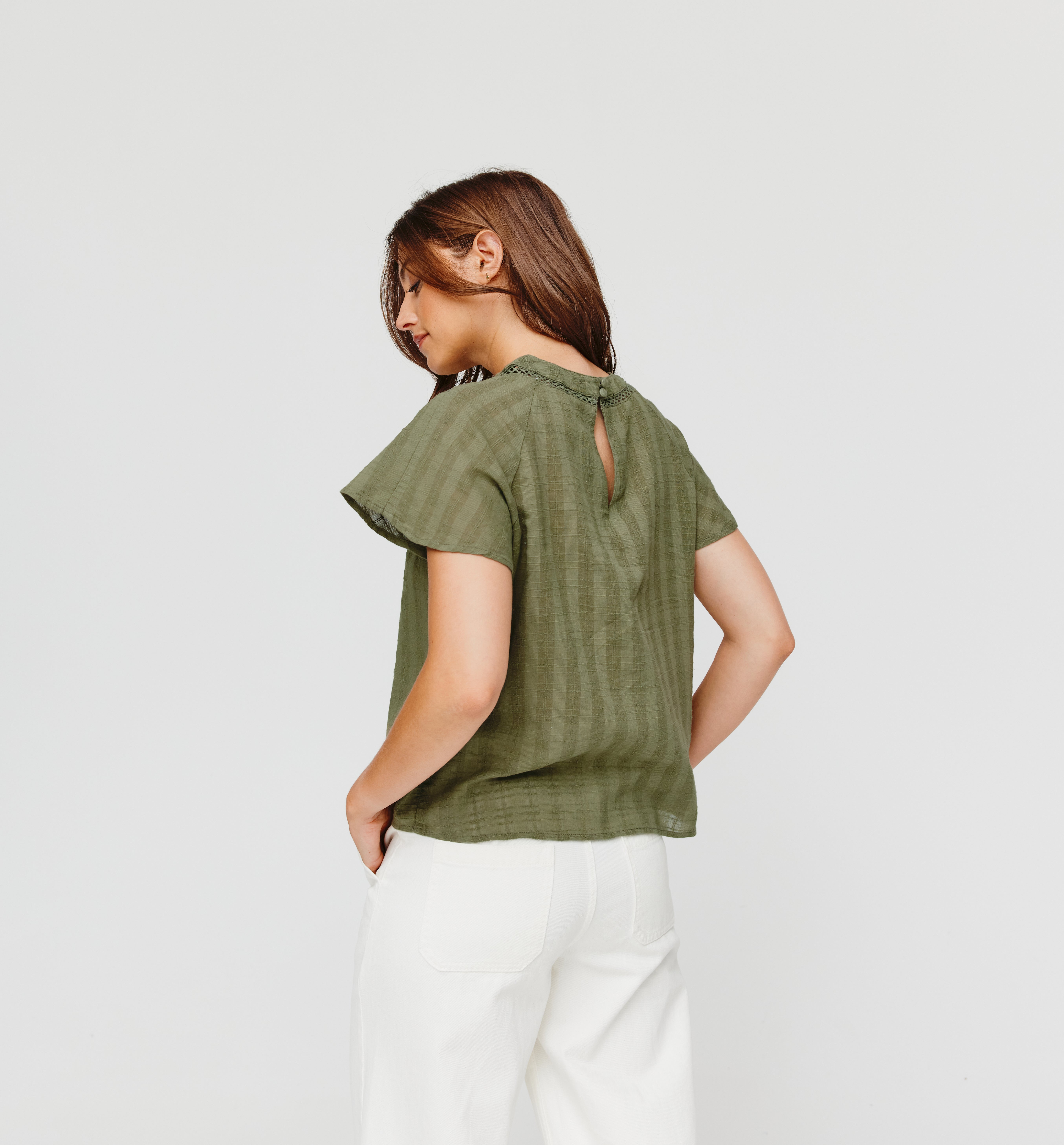 Romantic blouse - Khaki