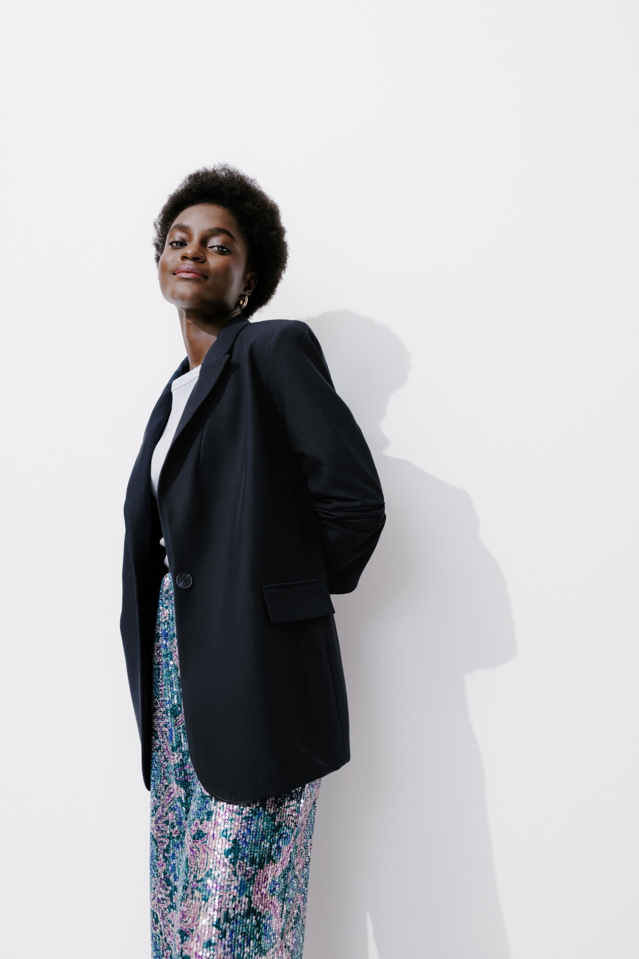 Tailored jacket - Navy blue