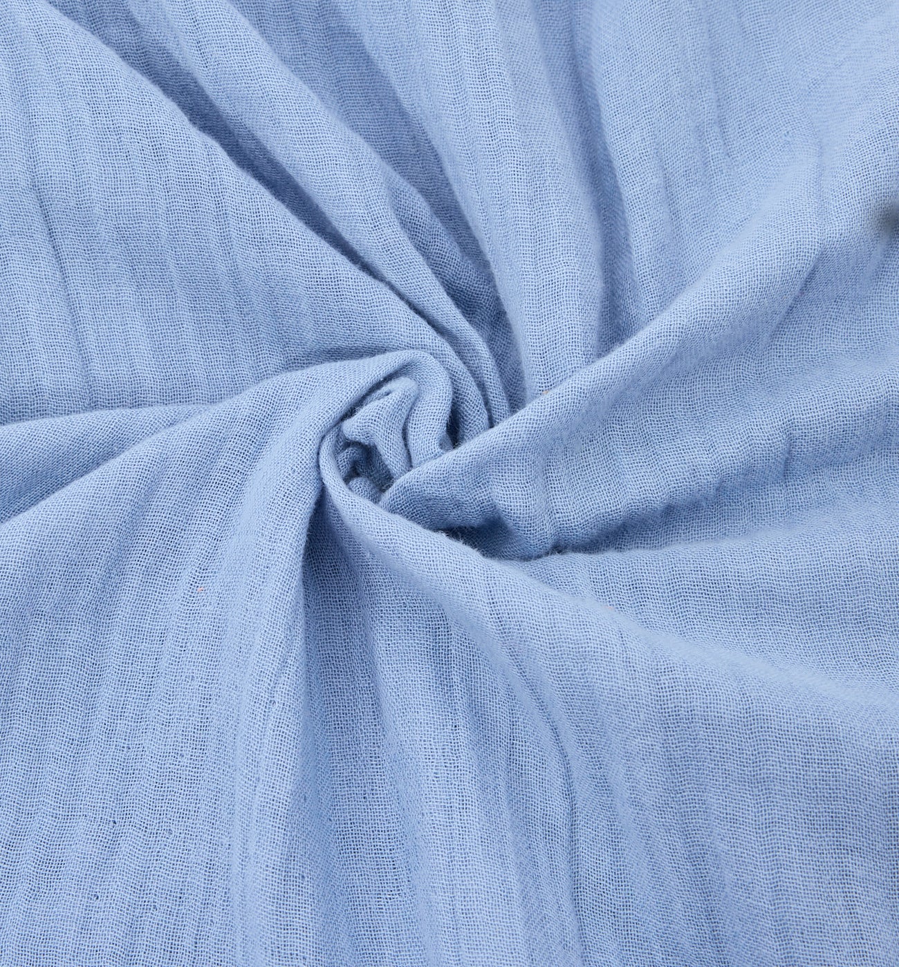 Cotton gauze fabric cut - Blue