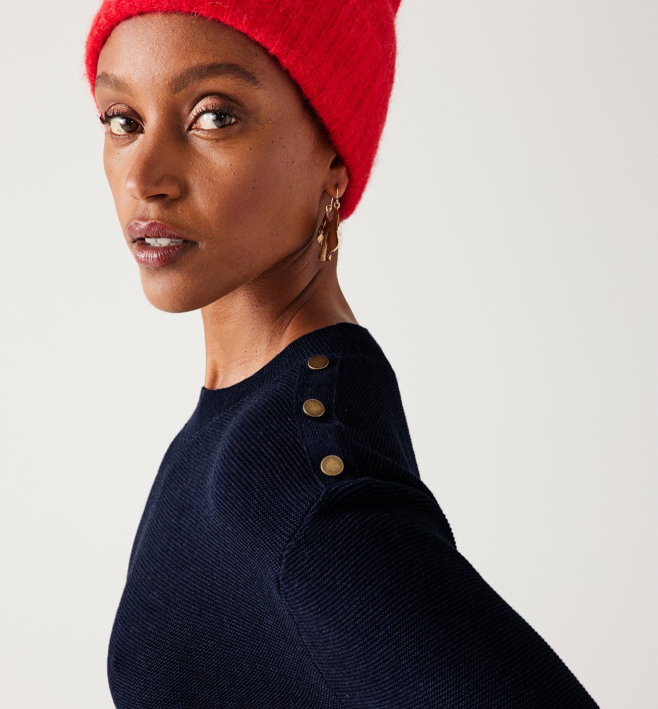 Nautical jumper dress - Navy blue stripes