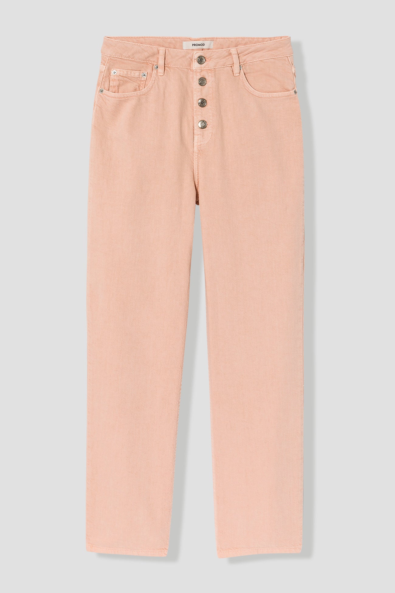 Button fly jeans - Light salmon pink
