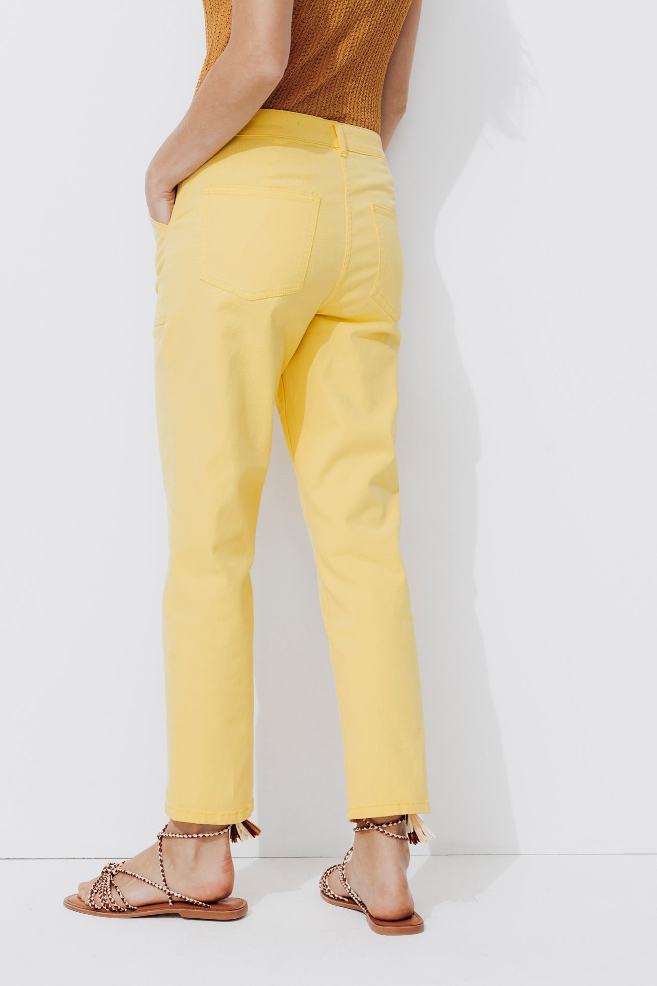 Cotton trousers - Yellow