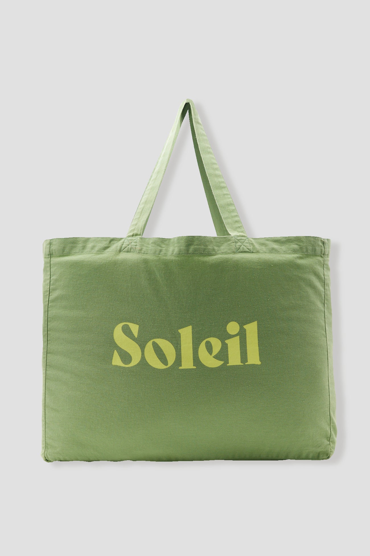 SOLEIL big tote bag - Green