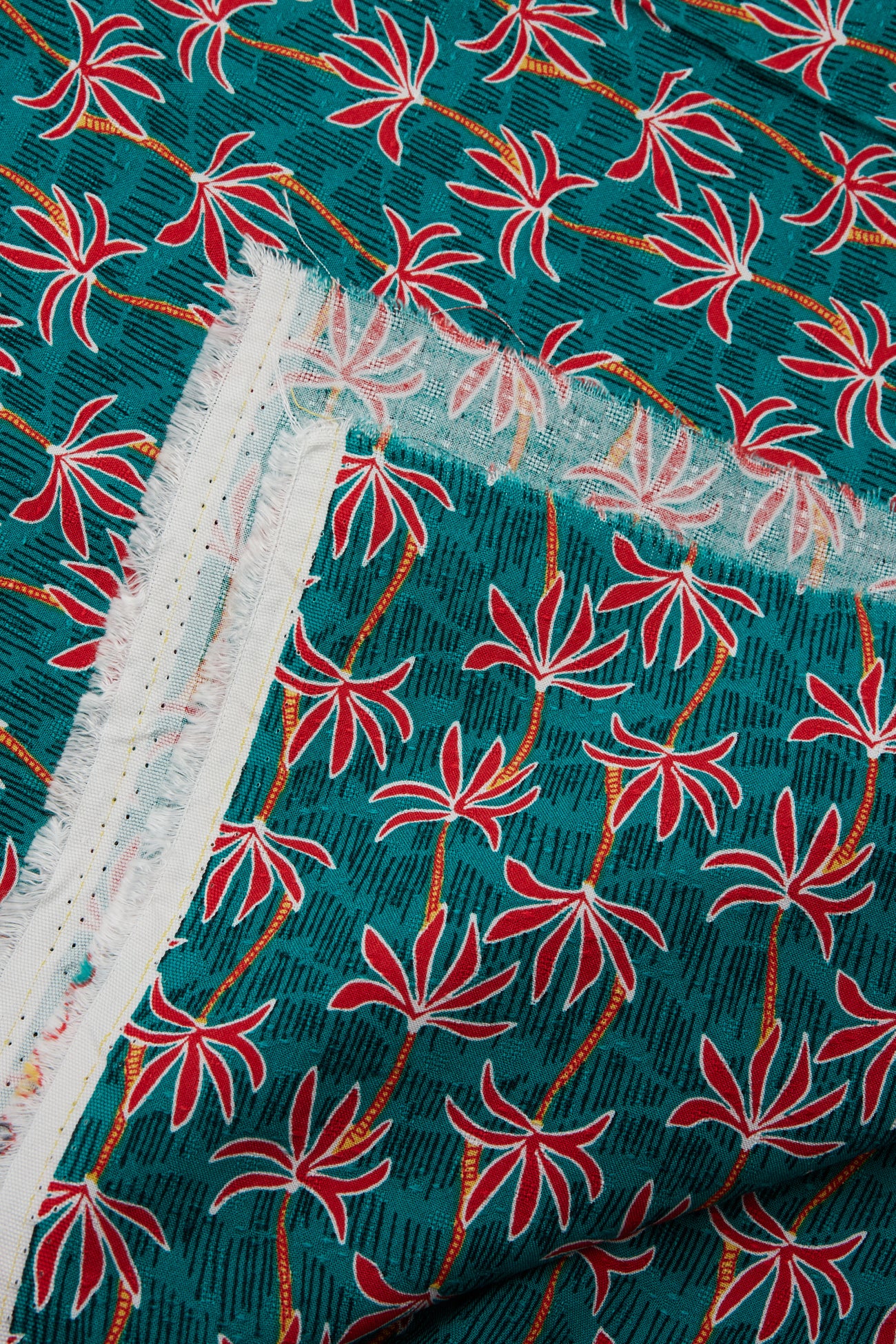 Pattern viscose 3m fabric cut - Turquoise prints