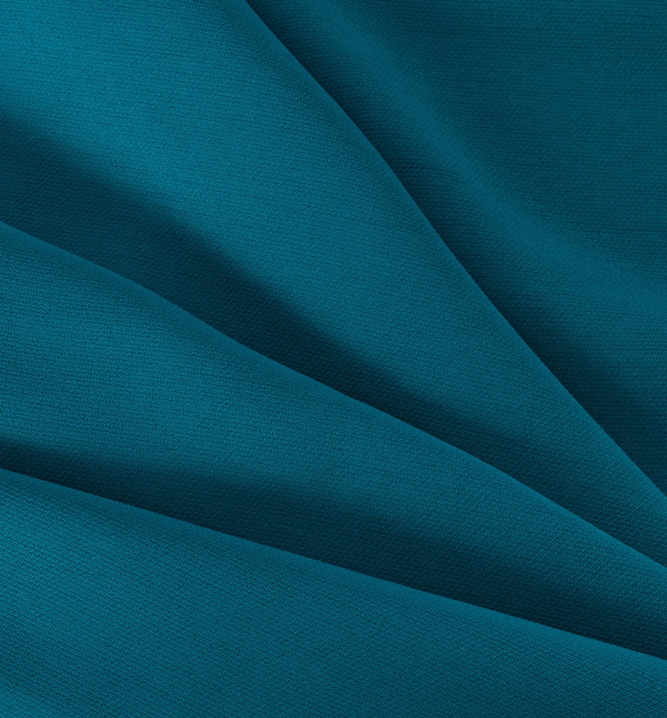 Polyester fabric cut - Peacock blue