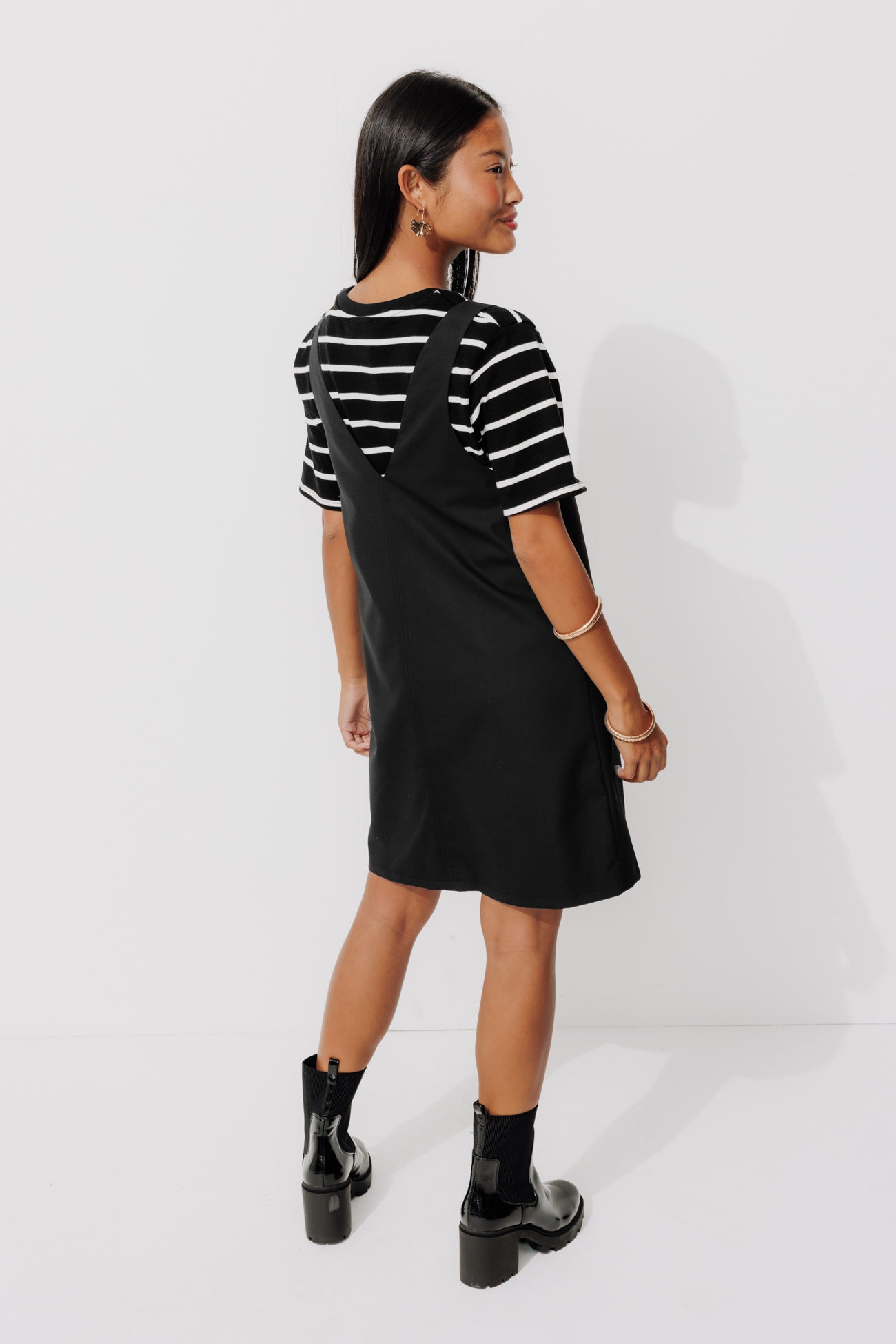 A-line strappy dress - Black