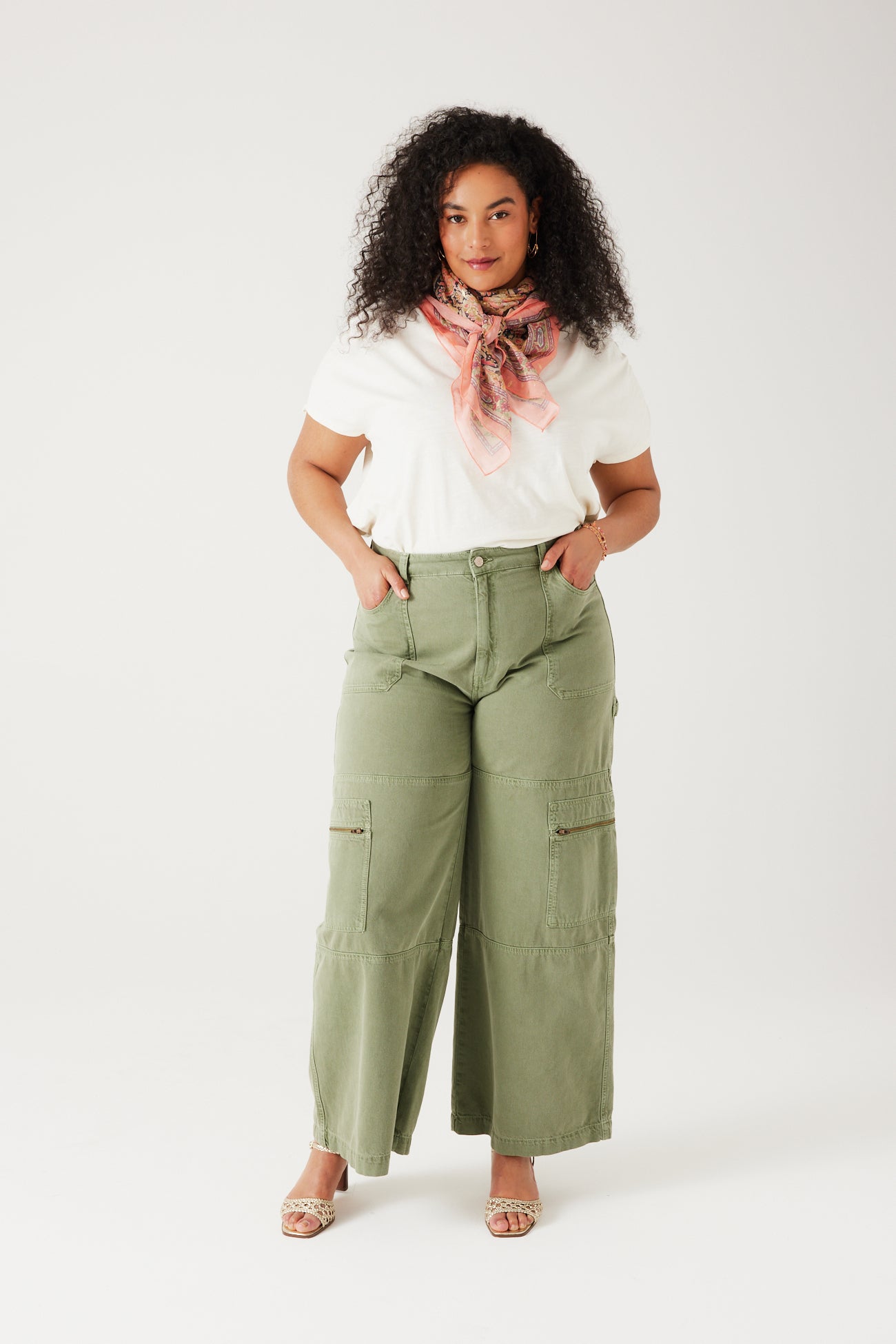 Fancy unicolor t-shirt - Ecru