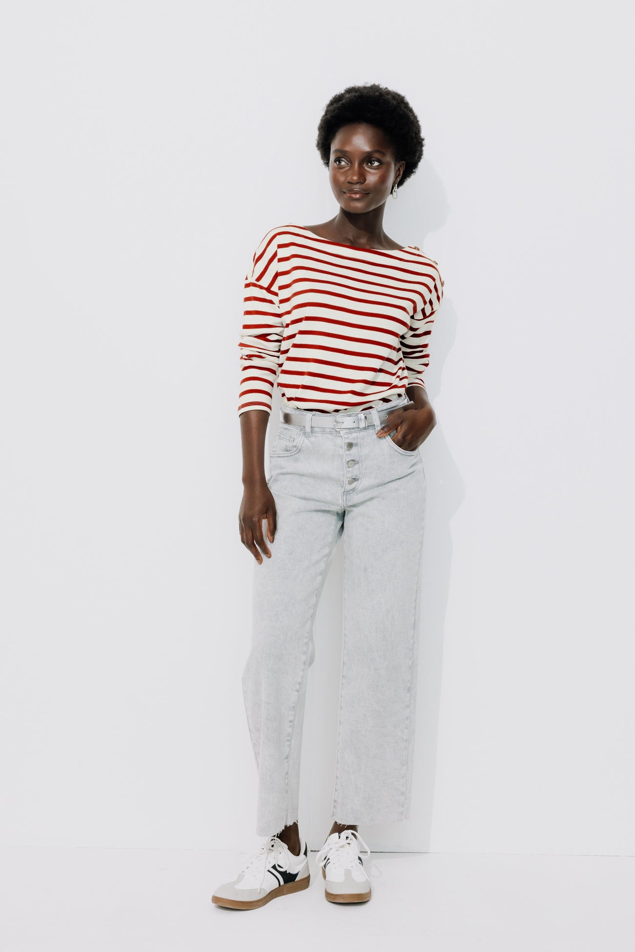 Sailor striped t-shirt - Sienna stripes