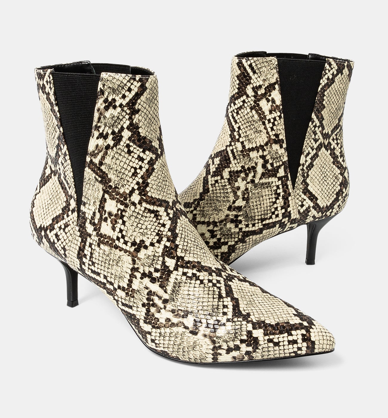 Python effect boots - Black print