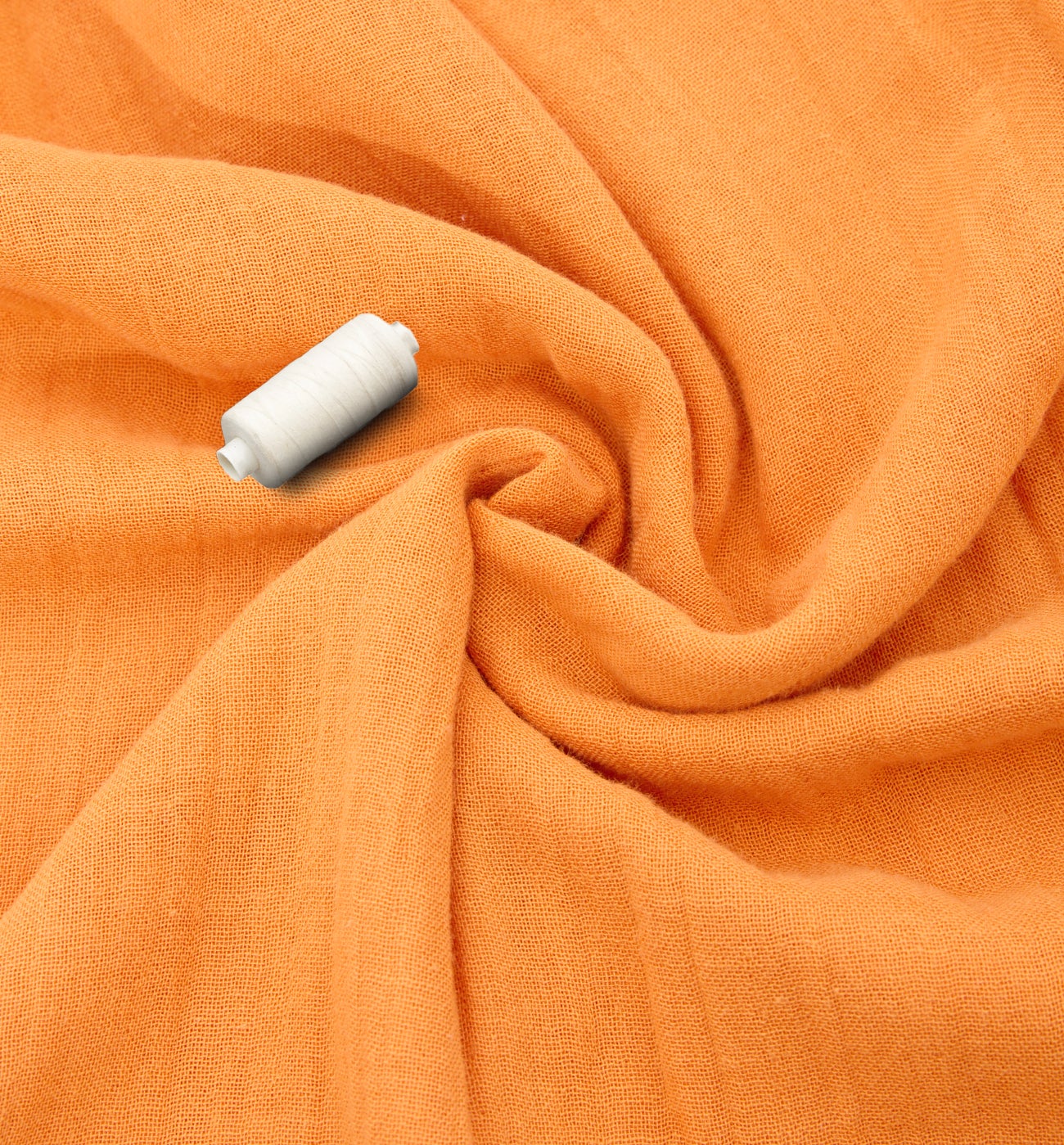 Cotton gauze fabric cut - Orange