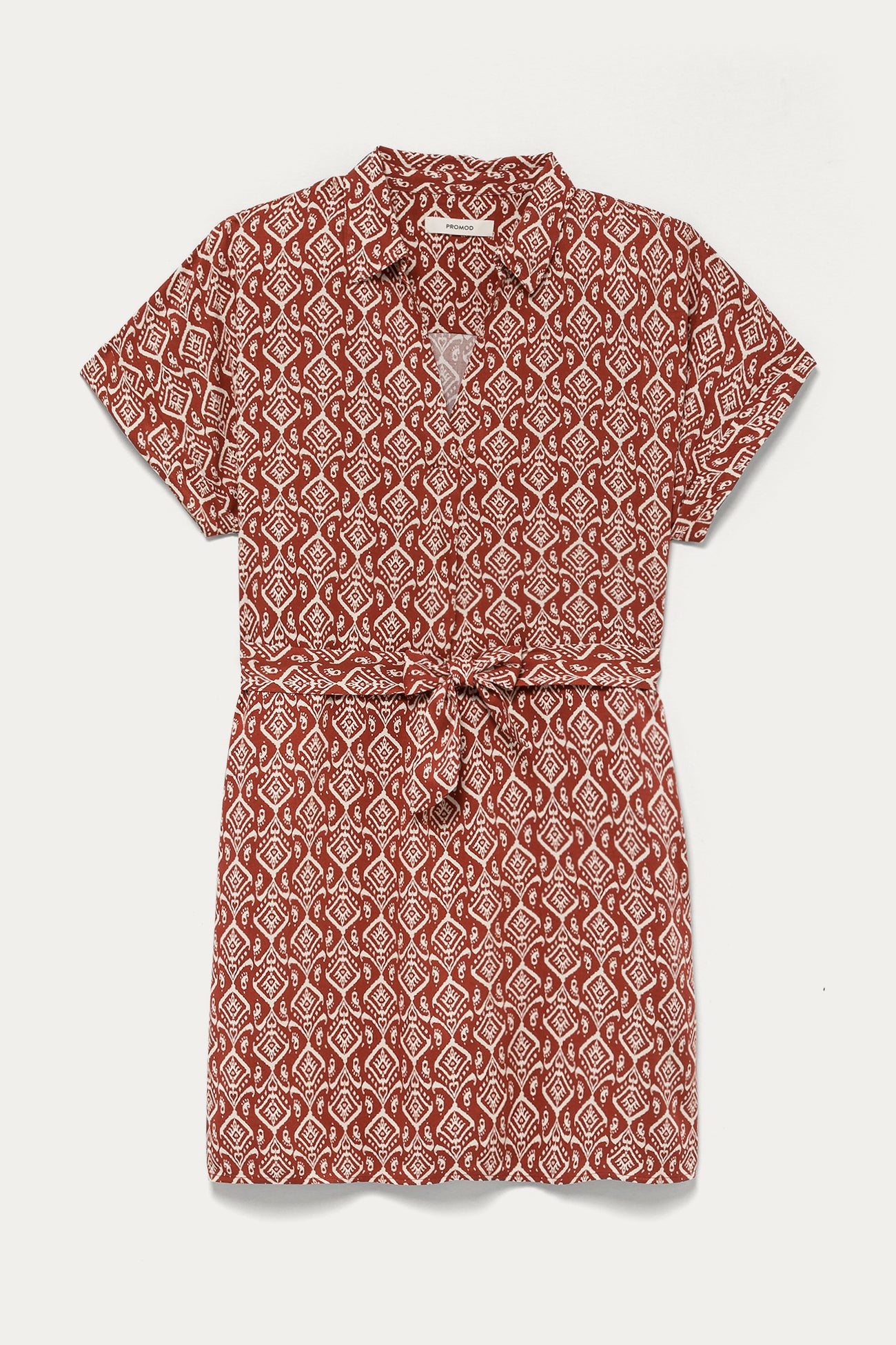 Short unicolour dress - Camel