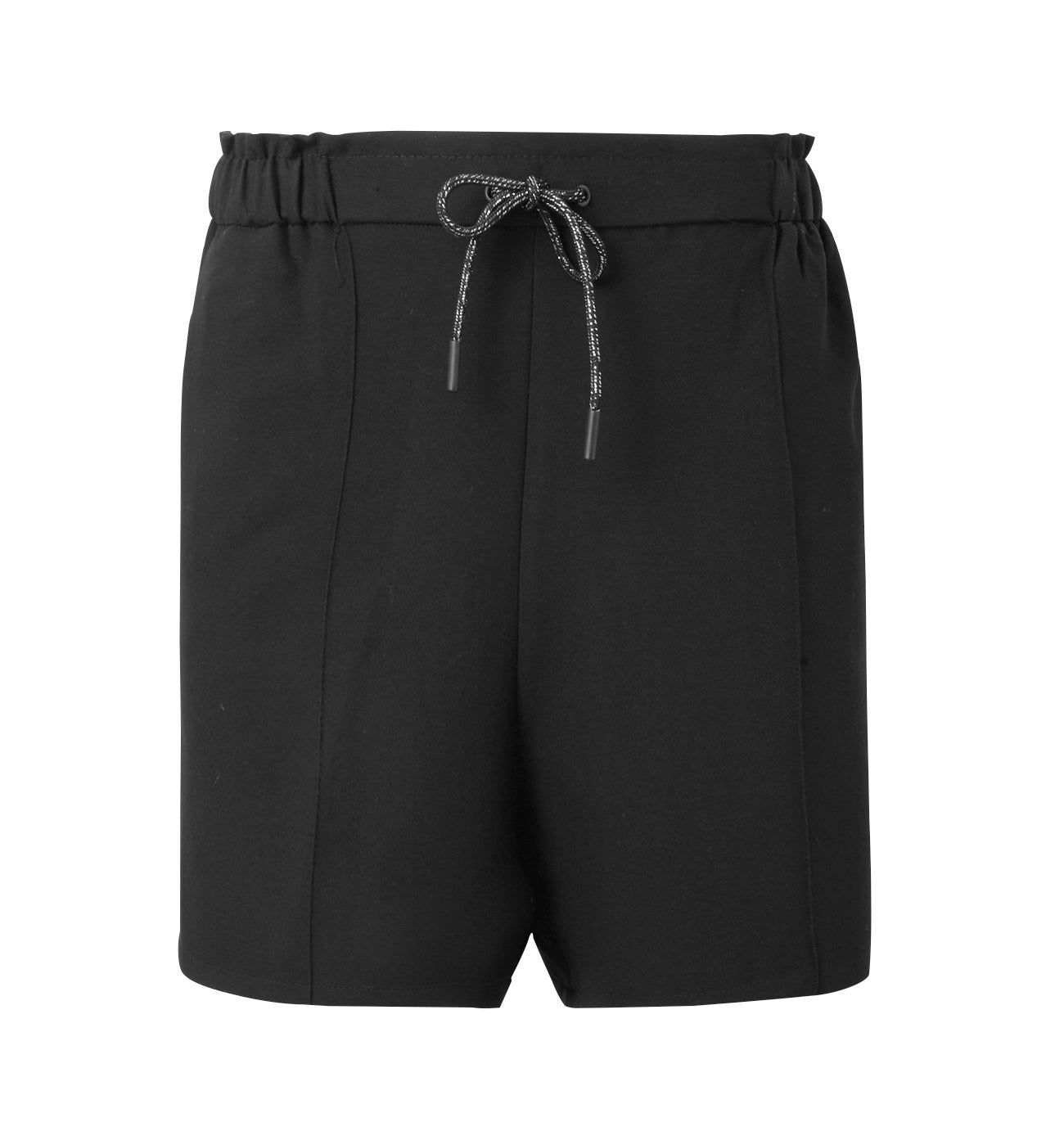 High-waist smart shorts - Black