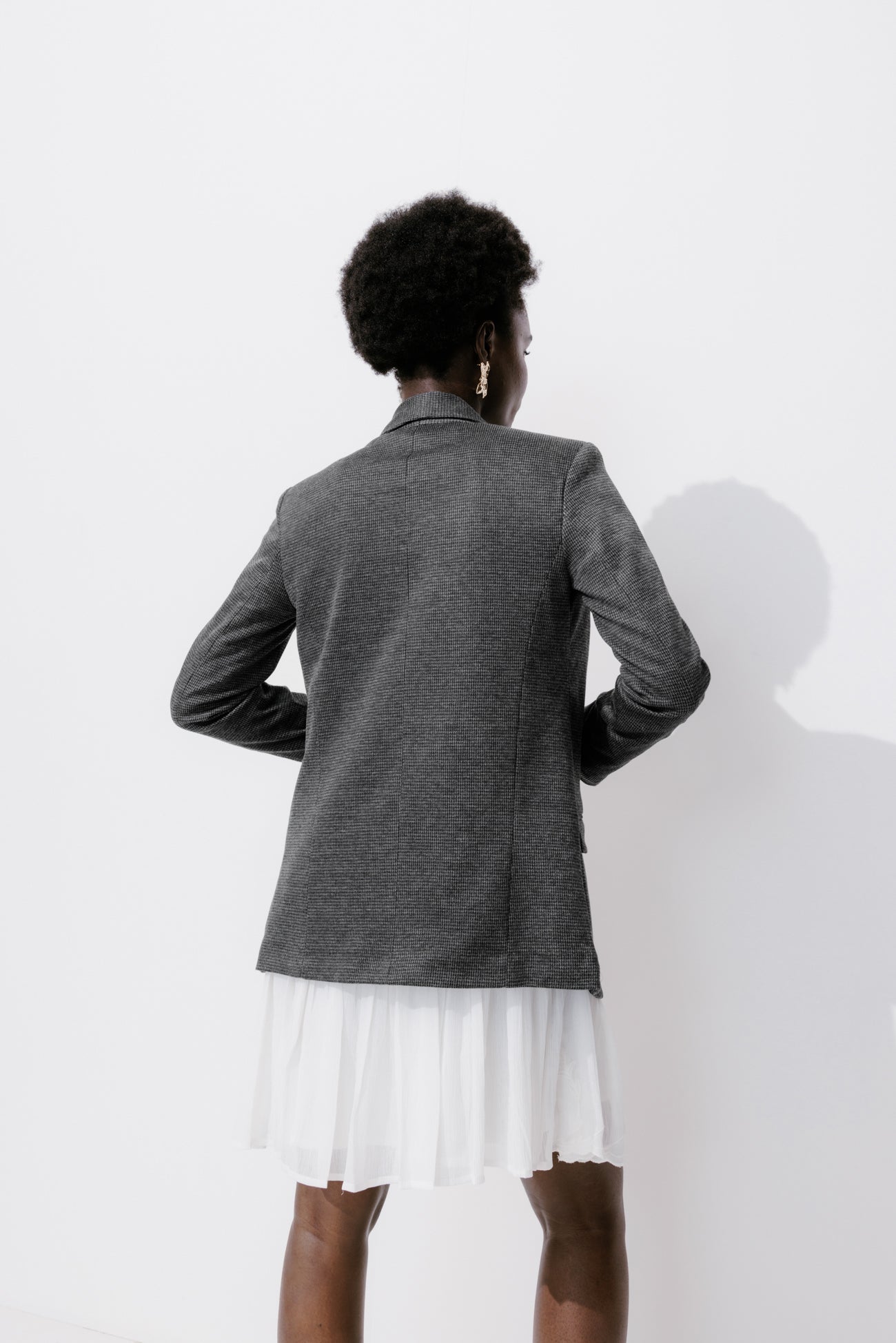 Checked jacket - Multicolour print