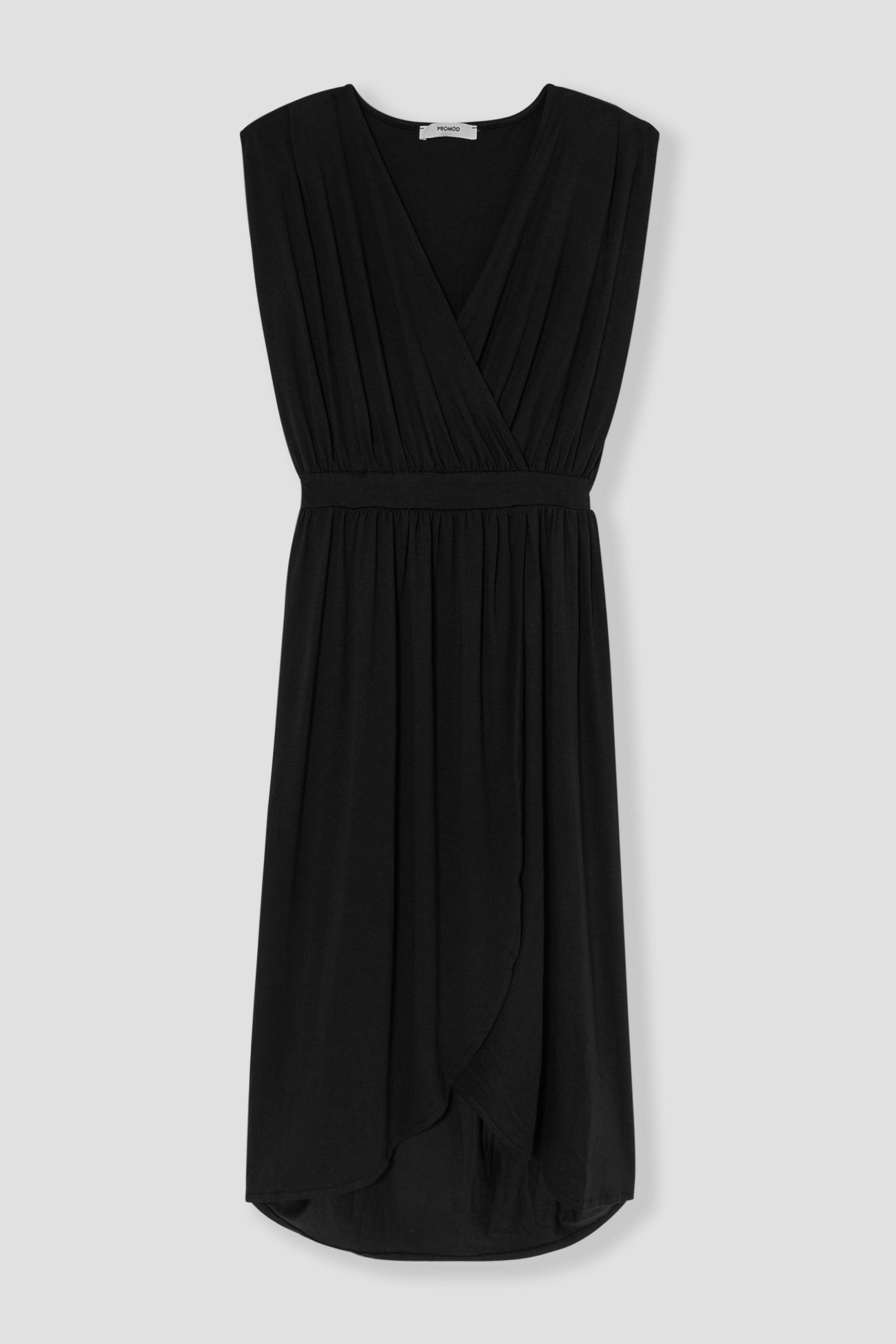 Mid-length jersey dress - Black