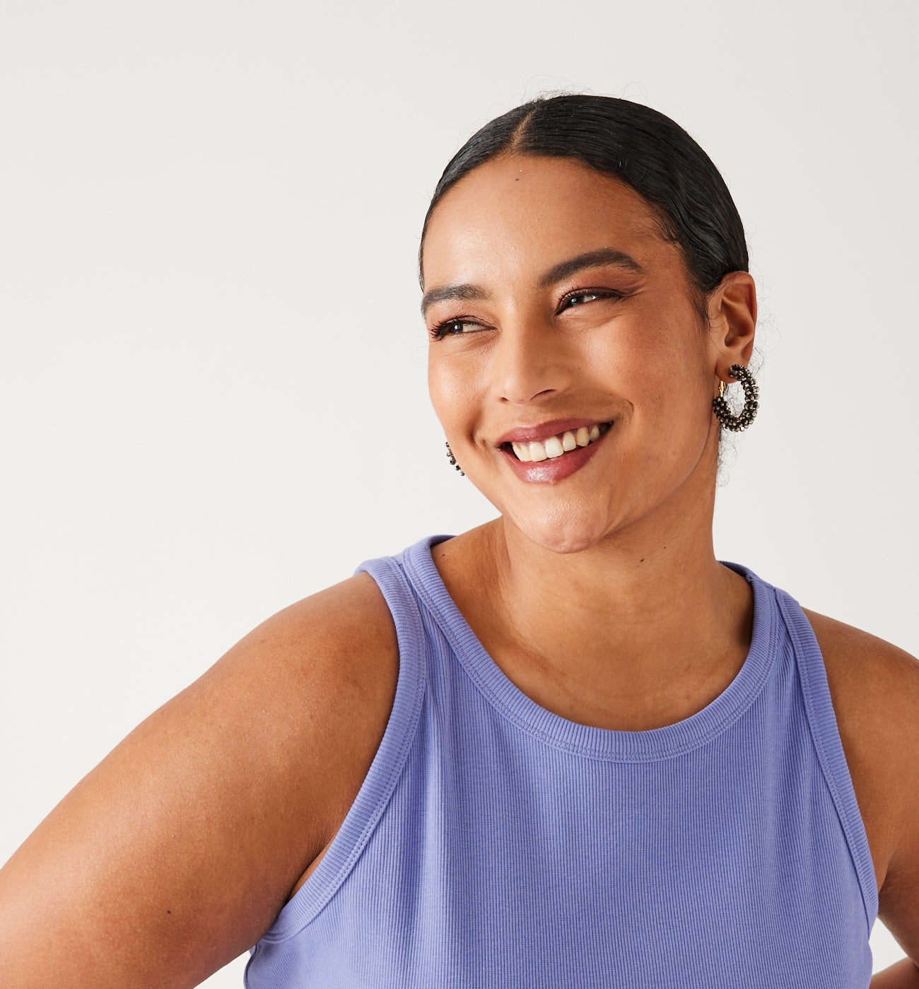 Ribbed crop top - Lilac