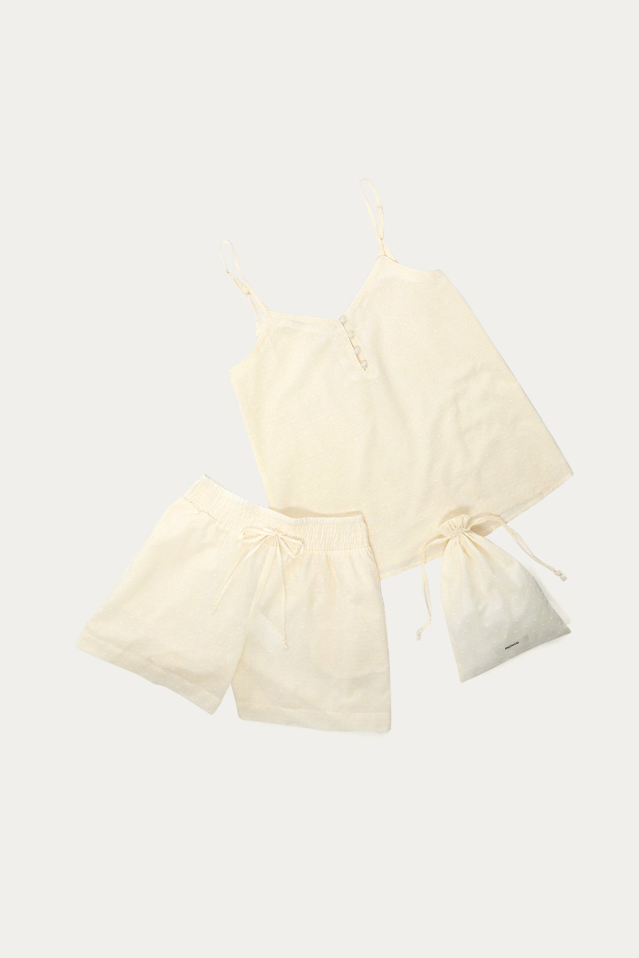 Plumetis shorts - Ecru