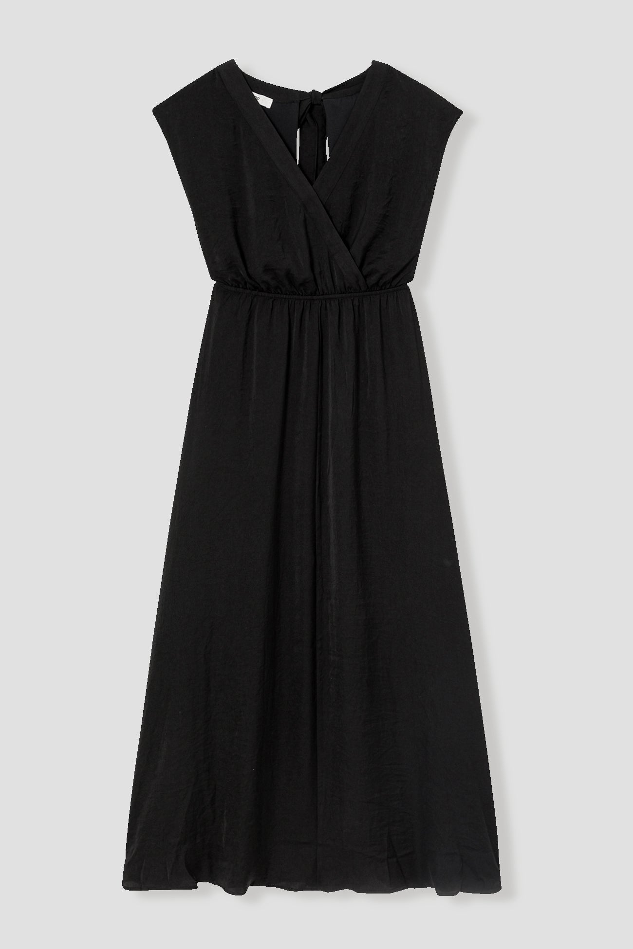 Long silky dress - Black