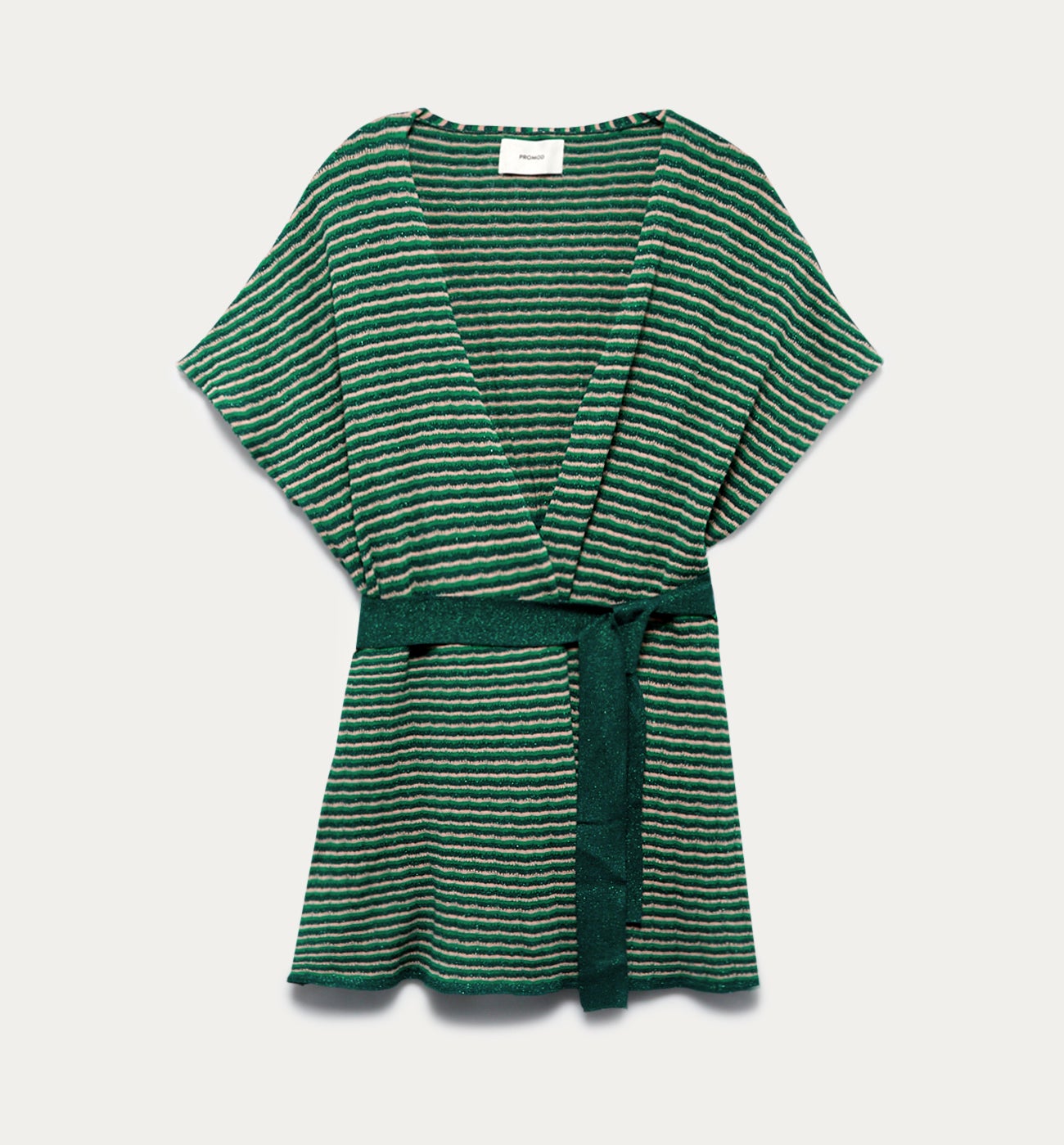 Glitzy striped kimono jacket - Multicolour stripes