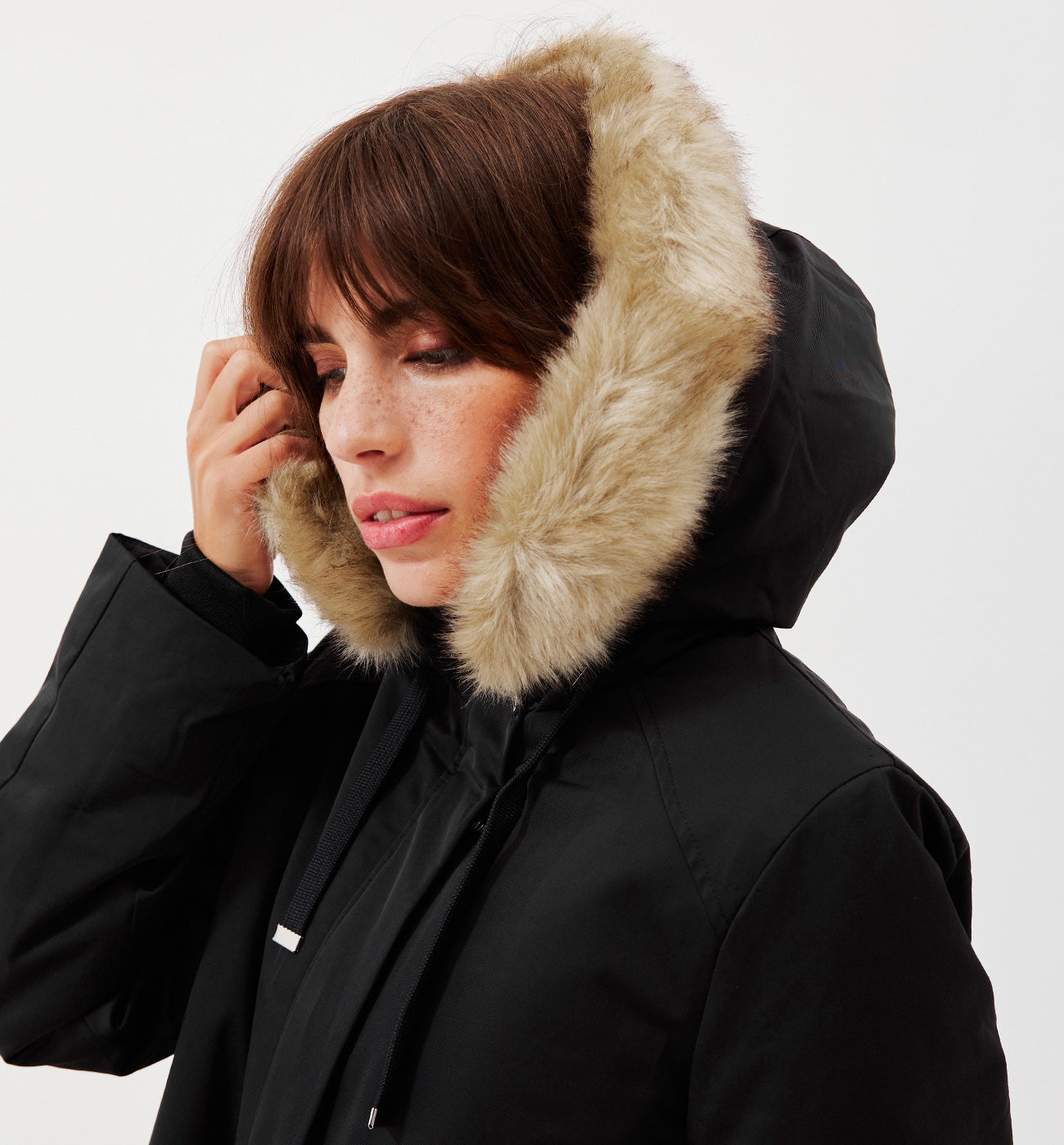 Hooded parka - Black